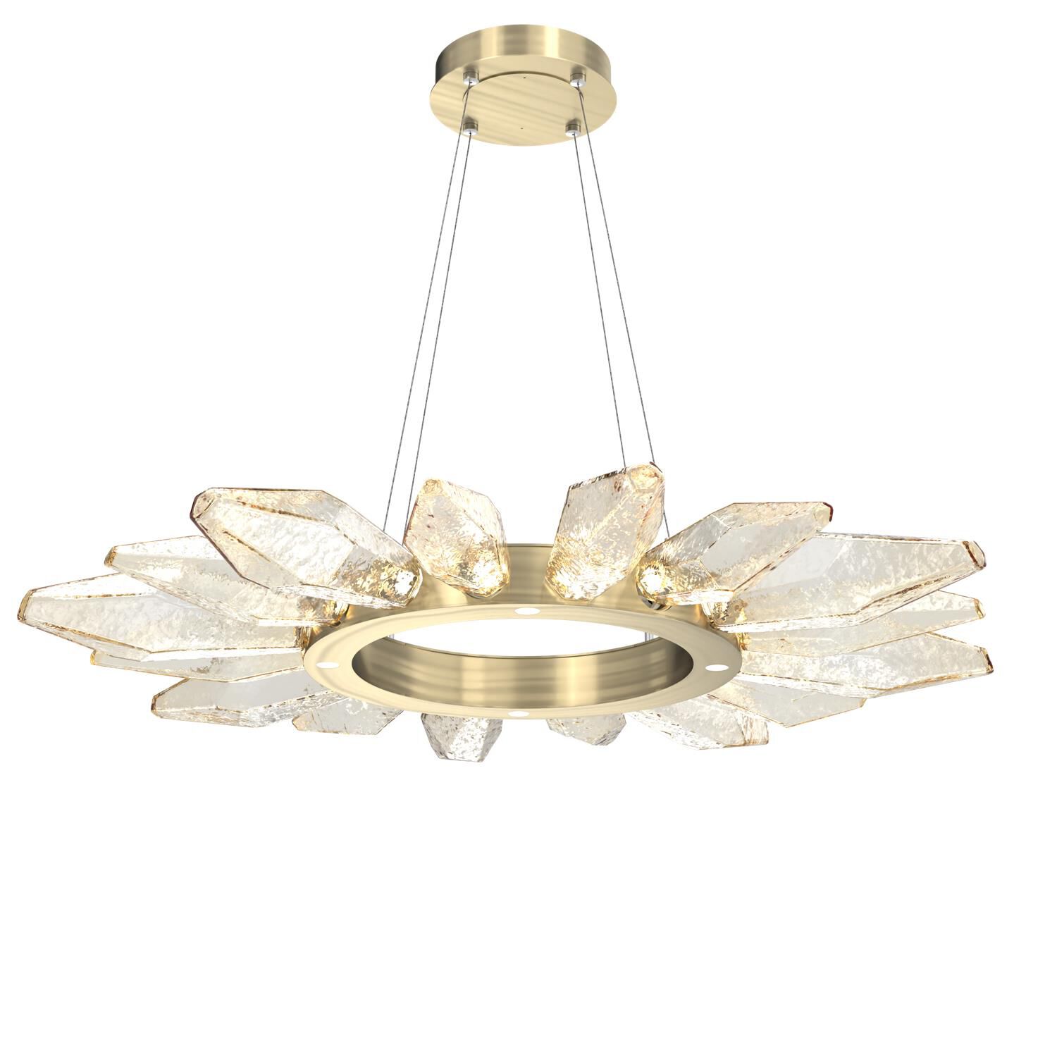 Rock Crystal 41 Inch 20 Light LED Chandelier by Hammerton Studio