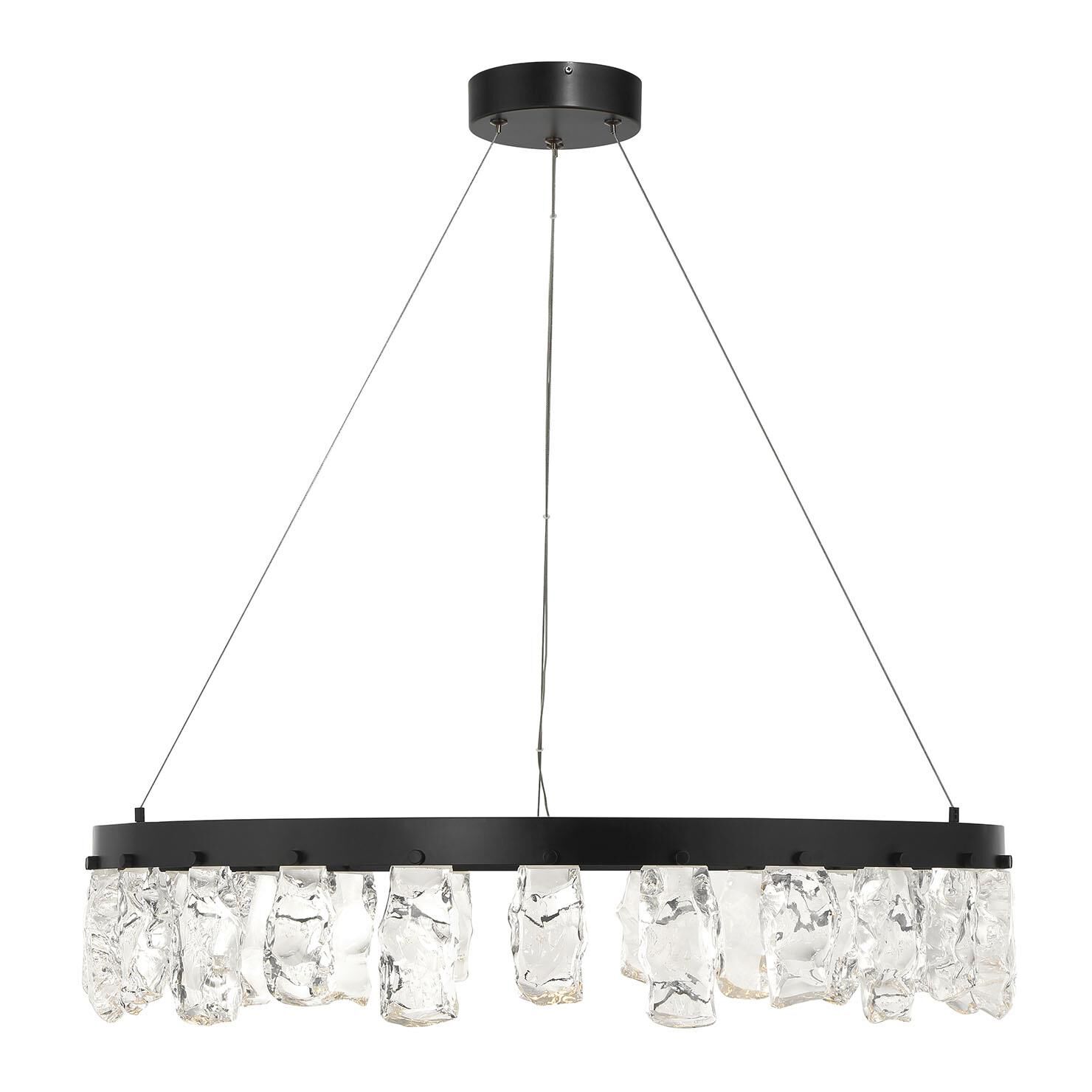 Artic Glacier 33 Inch Chandelier by Kovacs