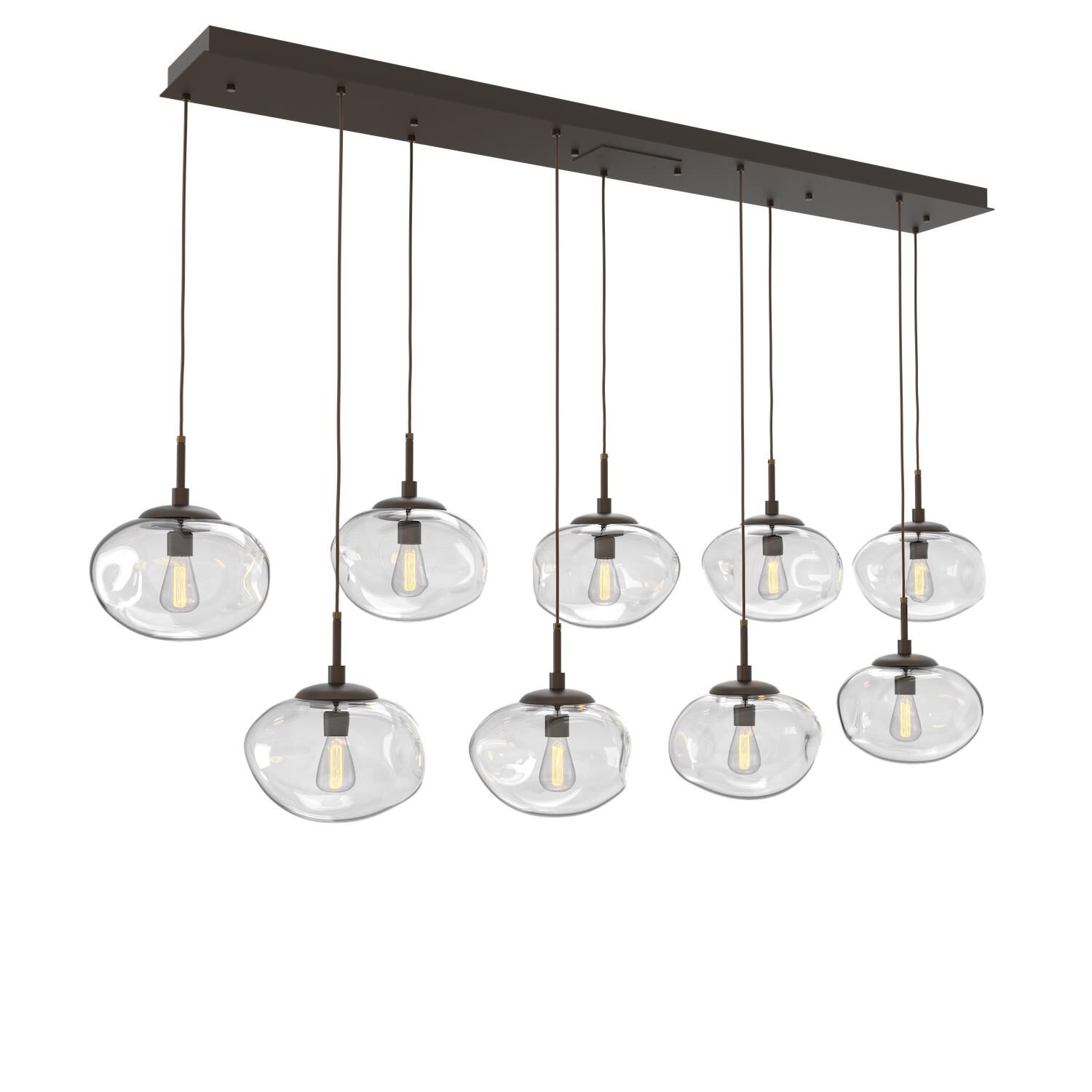 Levi Wilson Nebula 70 Inch 9 Light Linear Suspension Light by Hammerton Studio