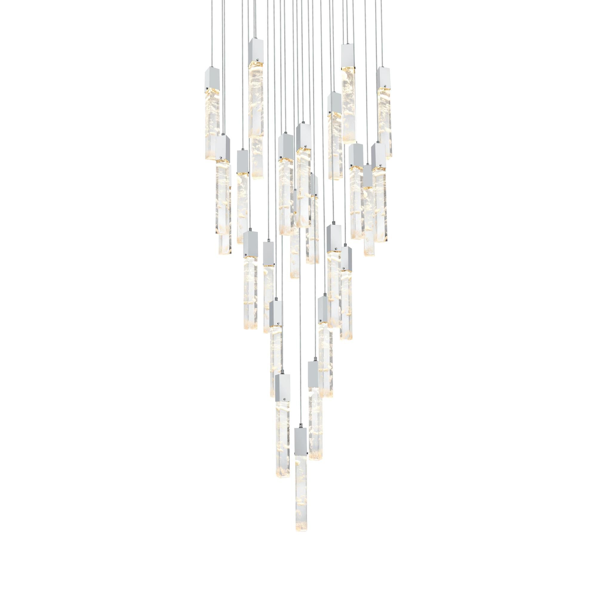 Aurora 42 Inch Multi Light Pendant by Elegant Lighting