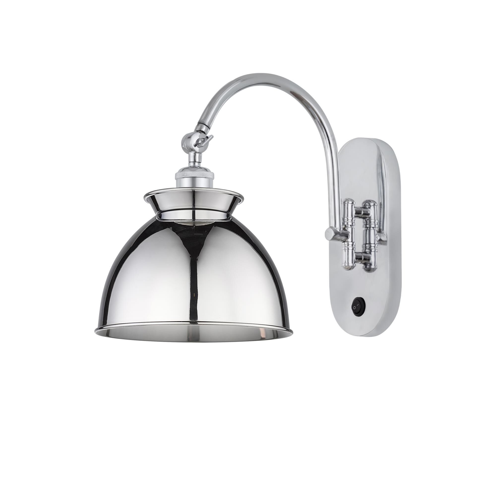 Shown in Polished Chrome finish and Polished Chrome shade