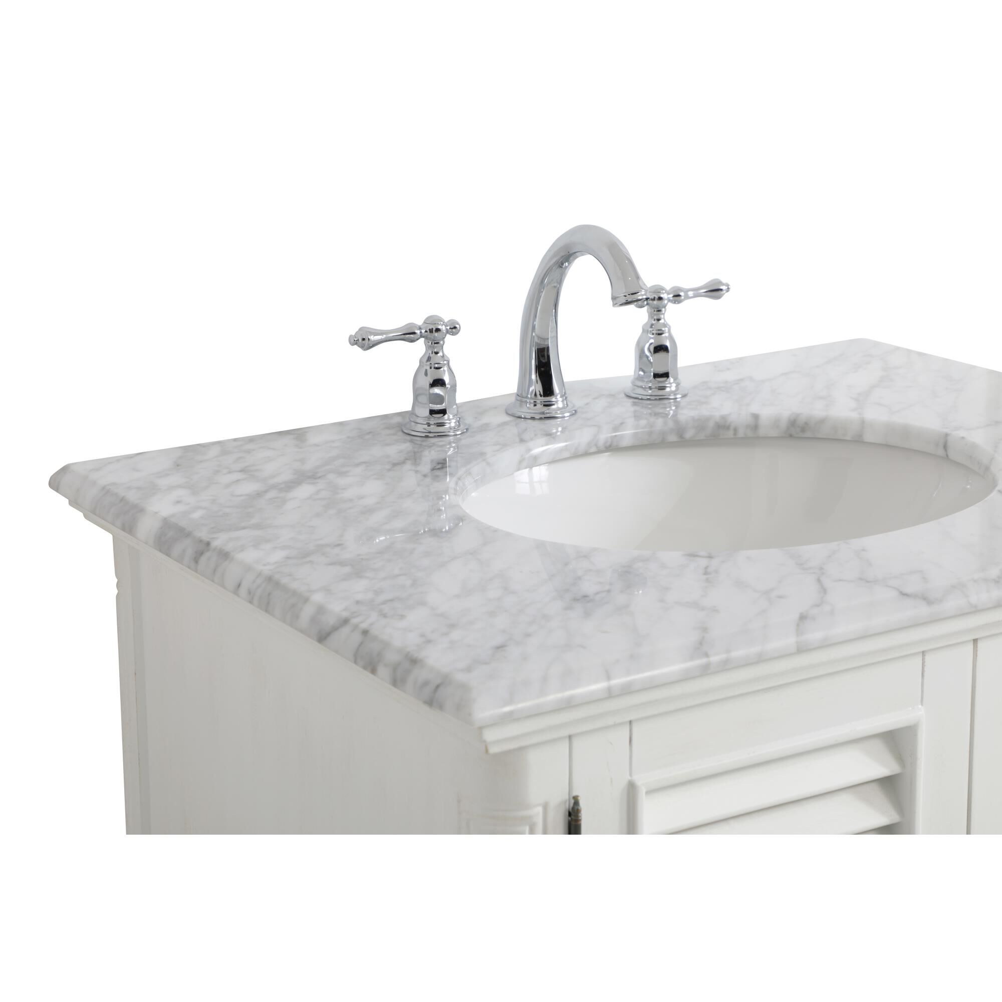 Shown in Antique White finish