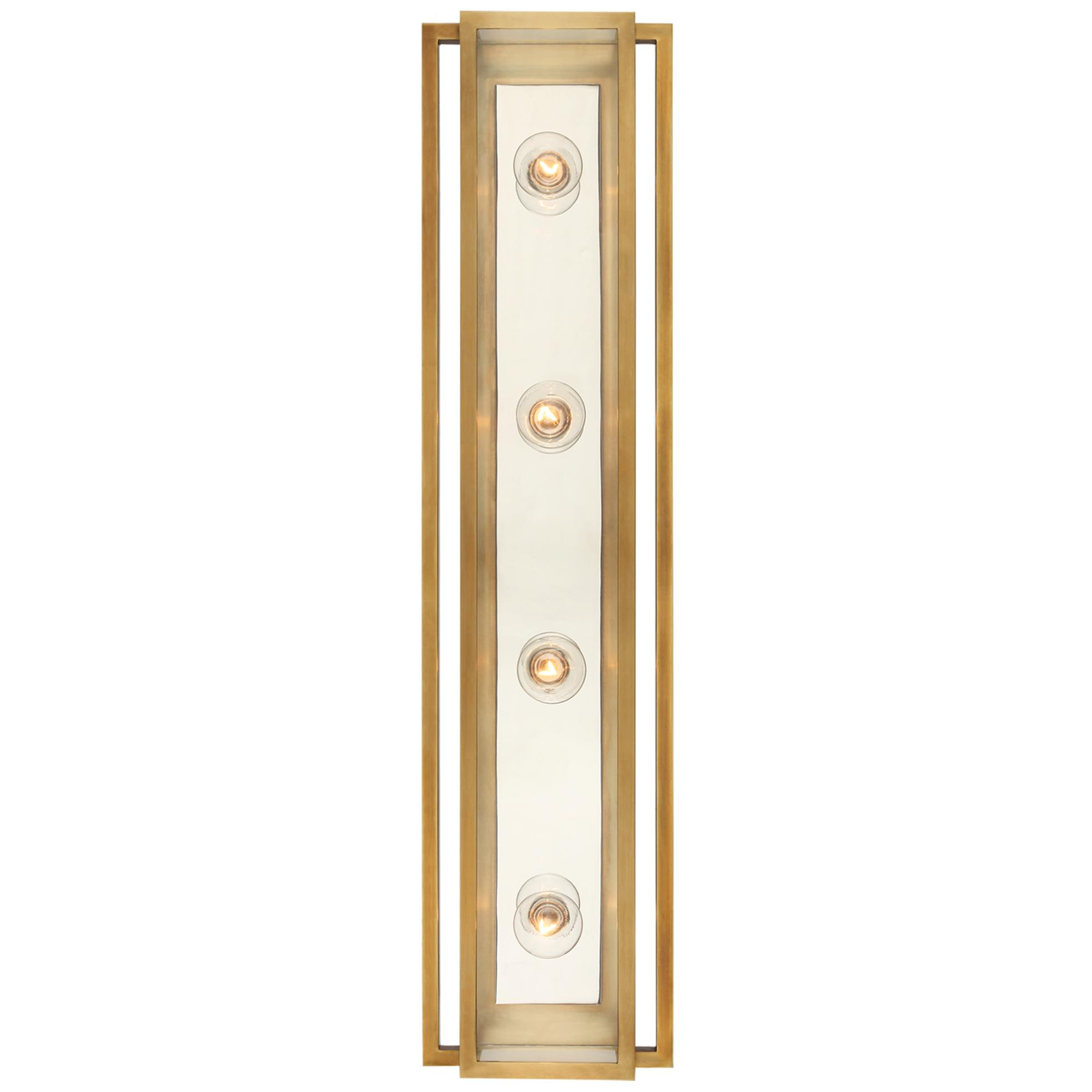 Shown in Hand-Rubbed Antique Brass And Polished Nickel finish and Clear glass