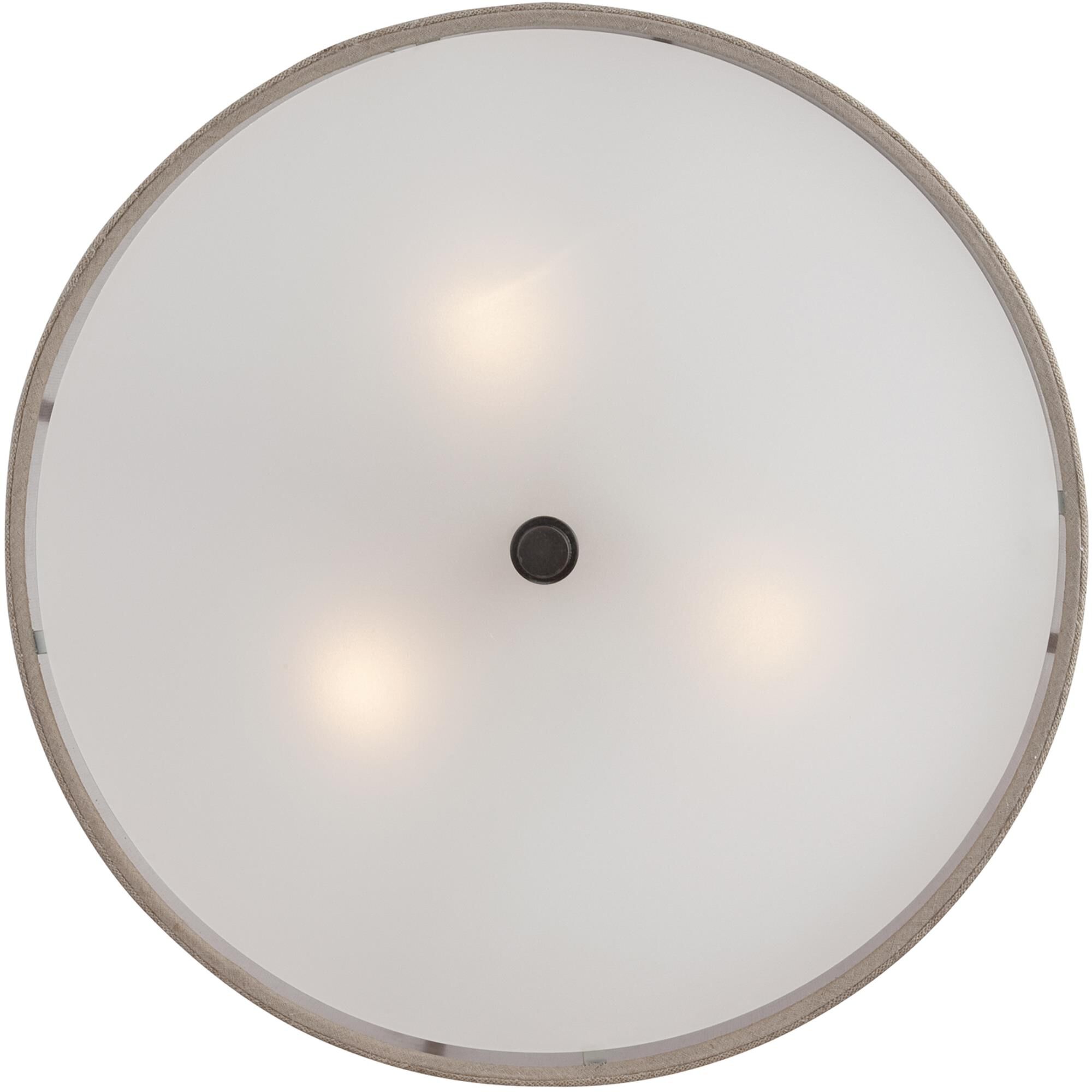 Cloverdale 17 Inch 3 Light Semi Flush Mount by Quoizel