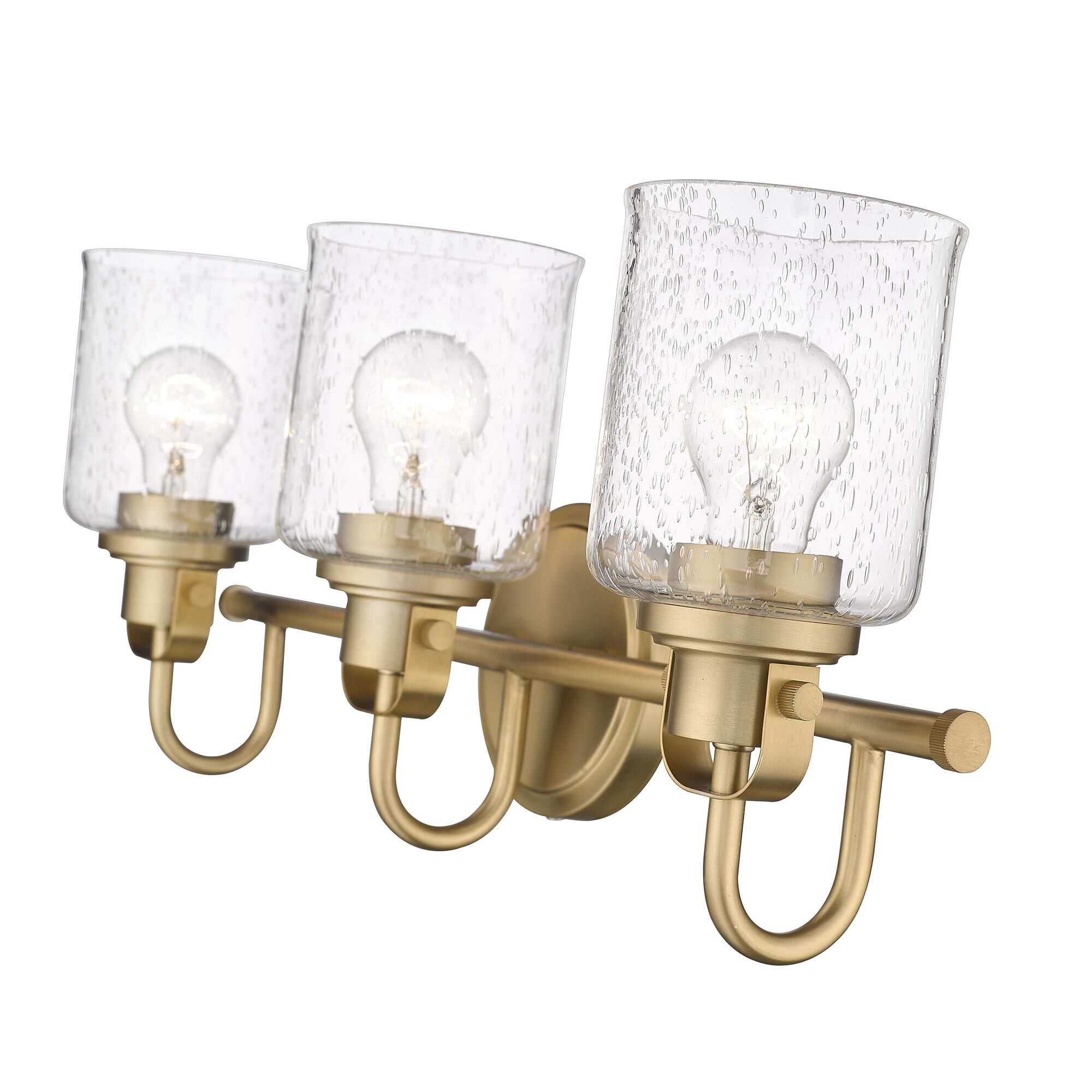 Shown in Heirloom Gold finish and Glass shade