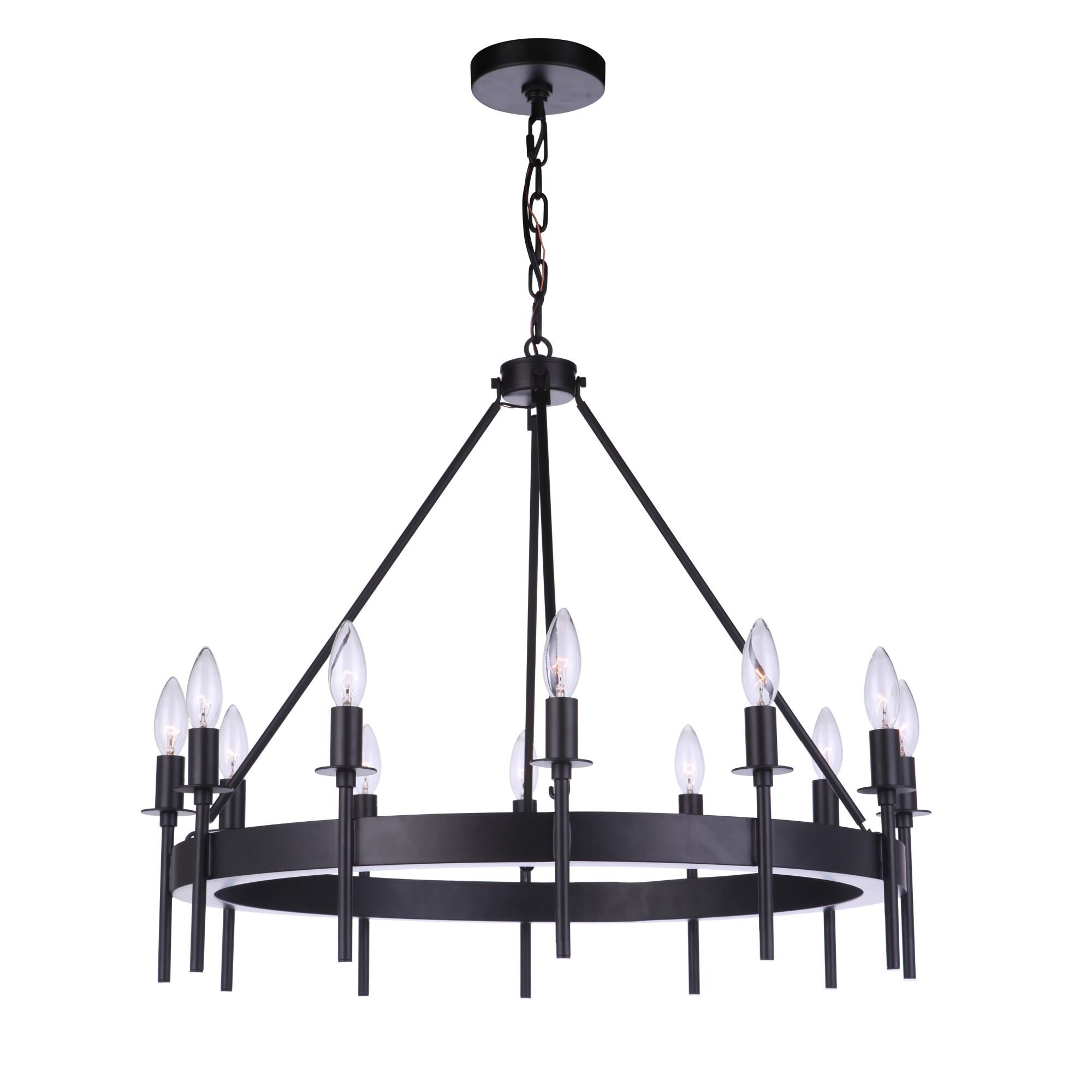 Larrson 28 Inch 12 Light Chandelier by Craftmade