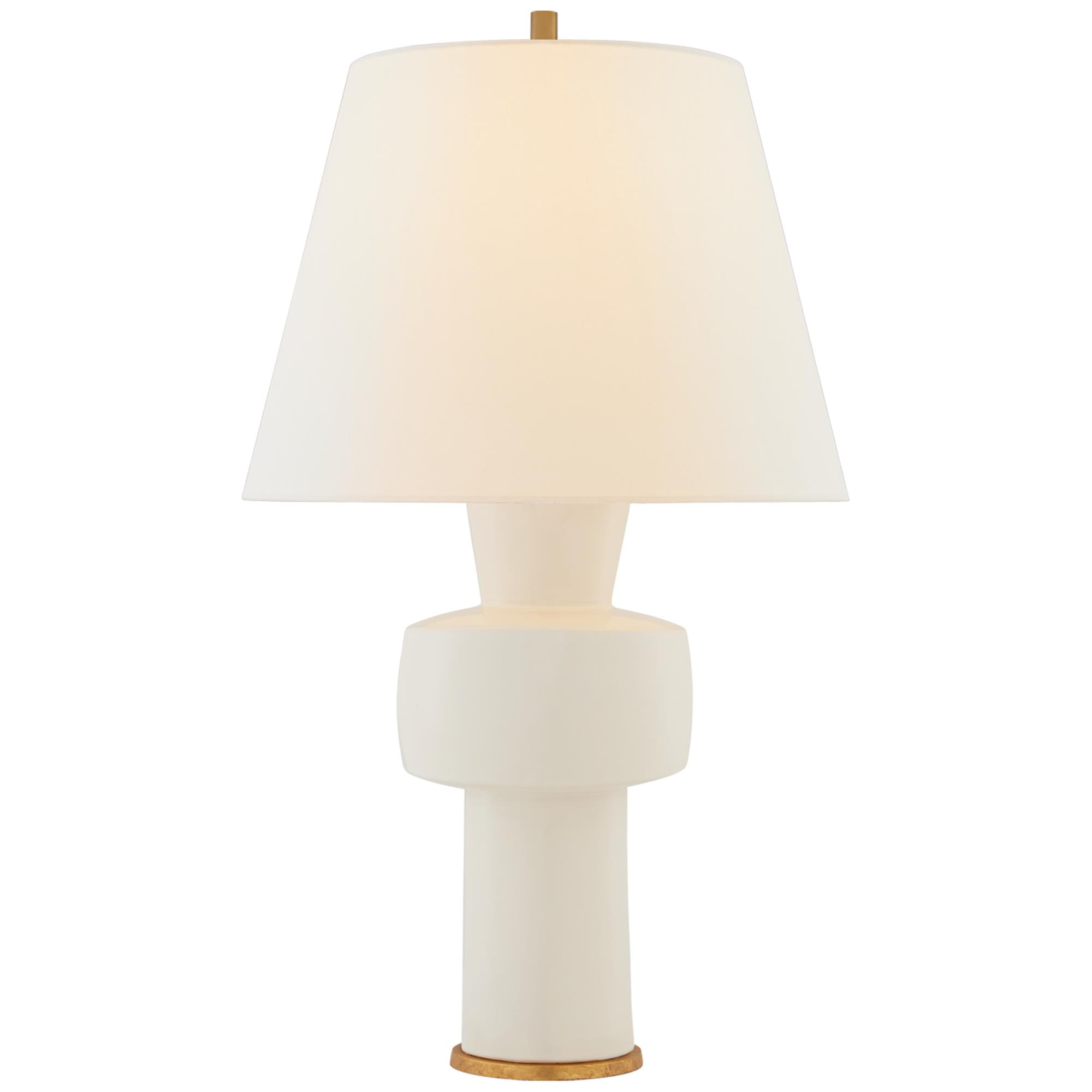 Shown in Ivory finish and Linen shade