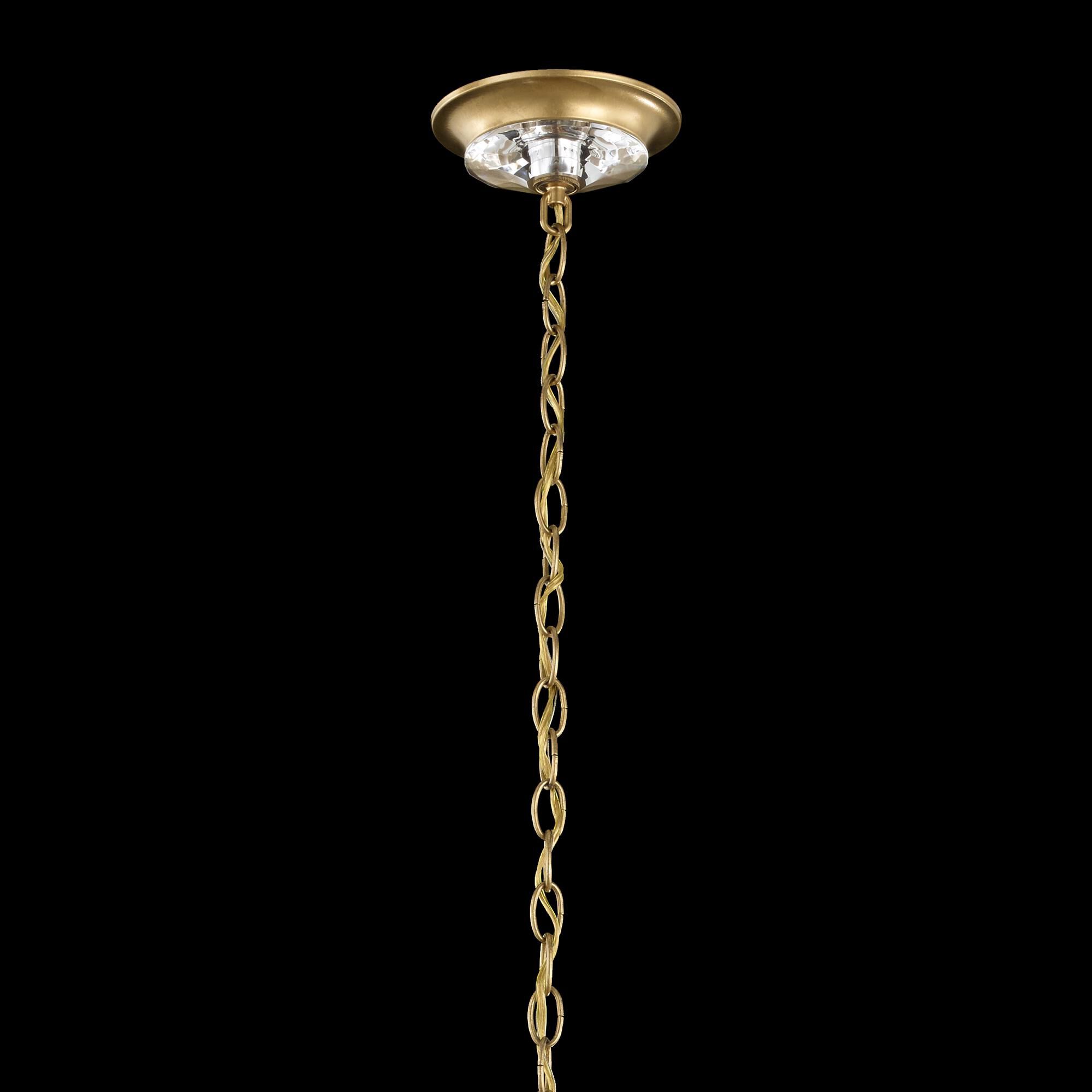 Shown in Heirloom Gold finish and Clear Optic crystal