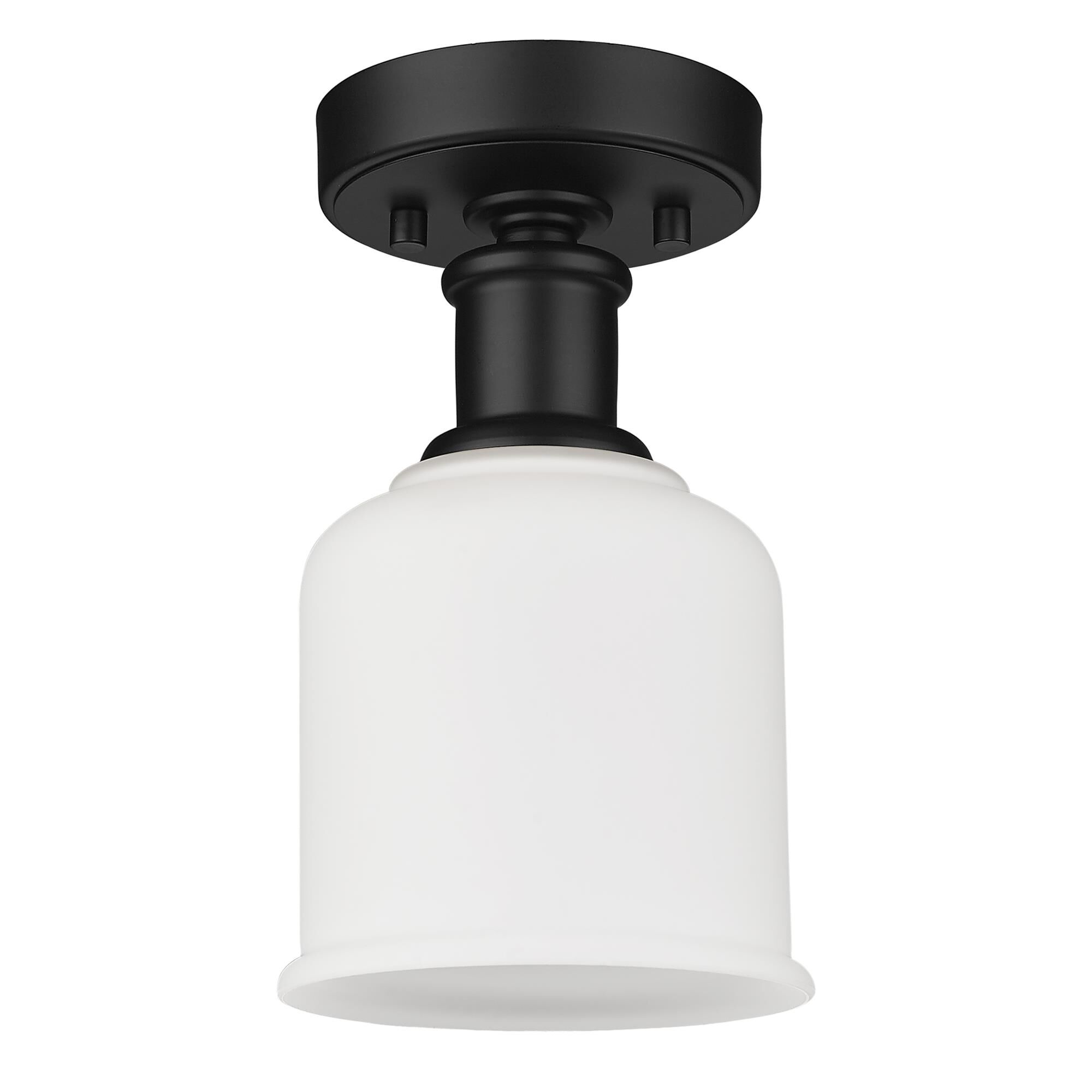 Shown in Matte Black finish and Matte Opal glass