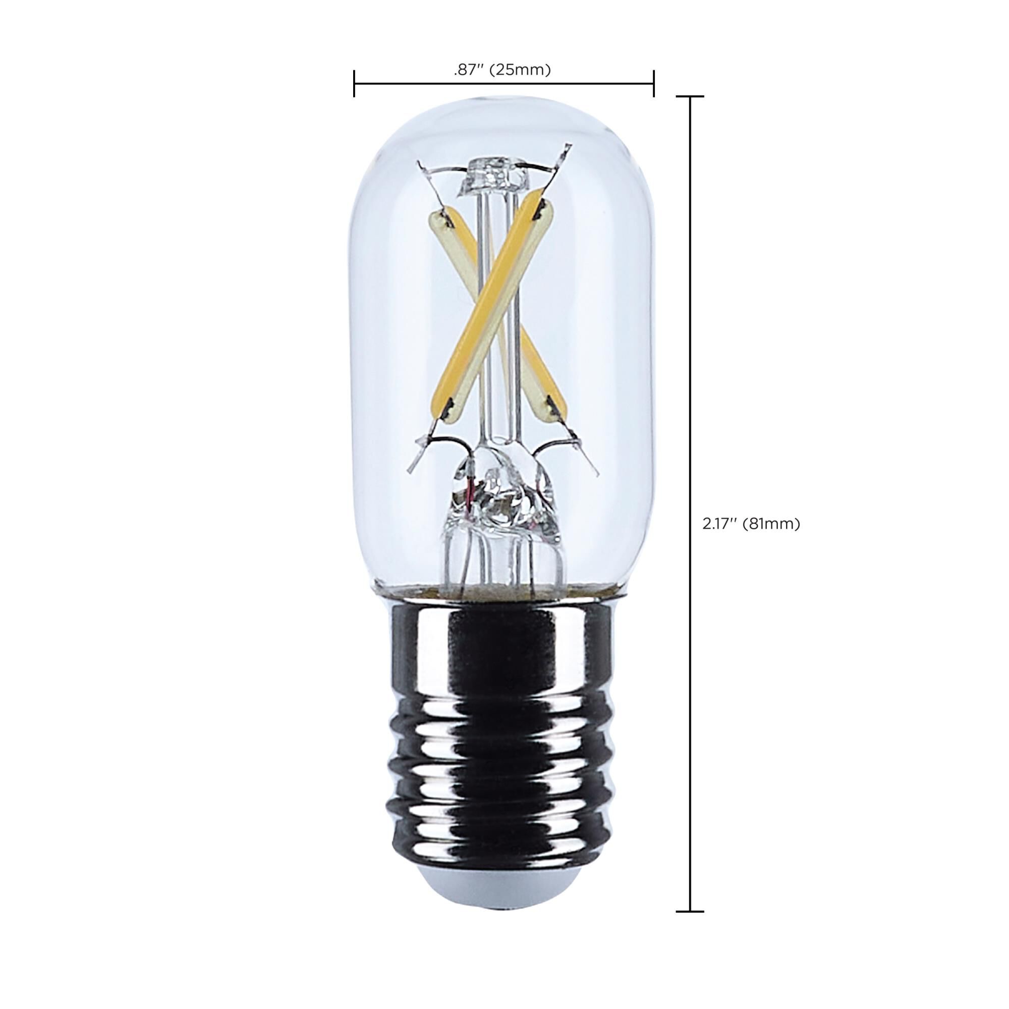 Dimmable 3 Watt 5000K T6 LED Light Bulb by Satco