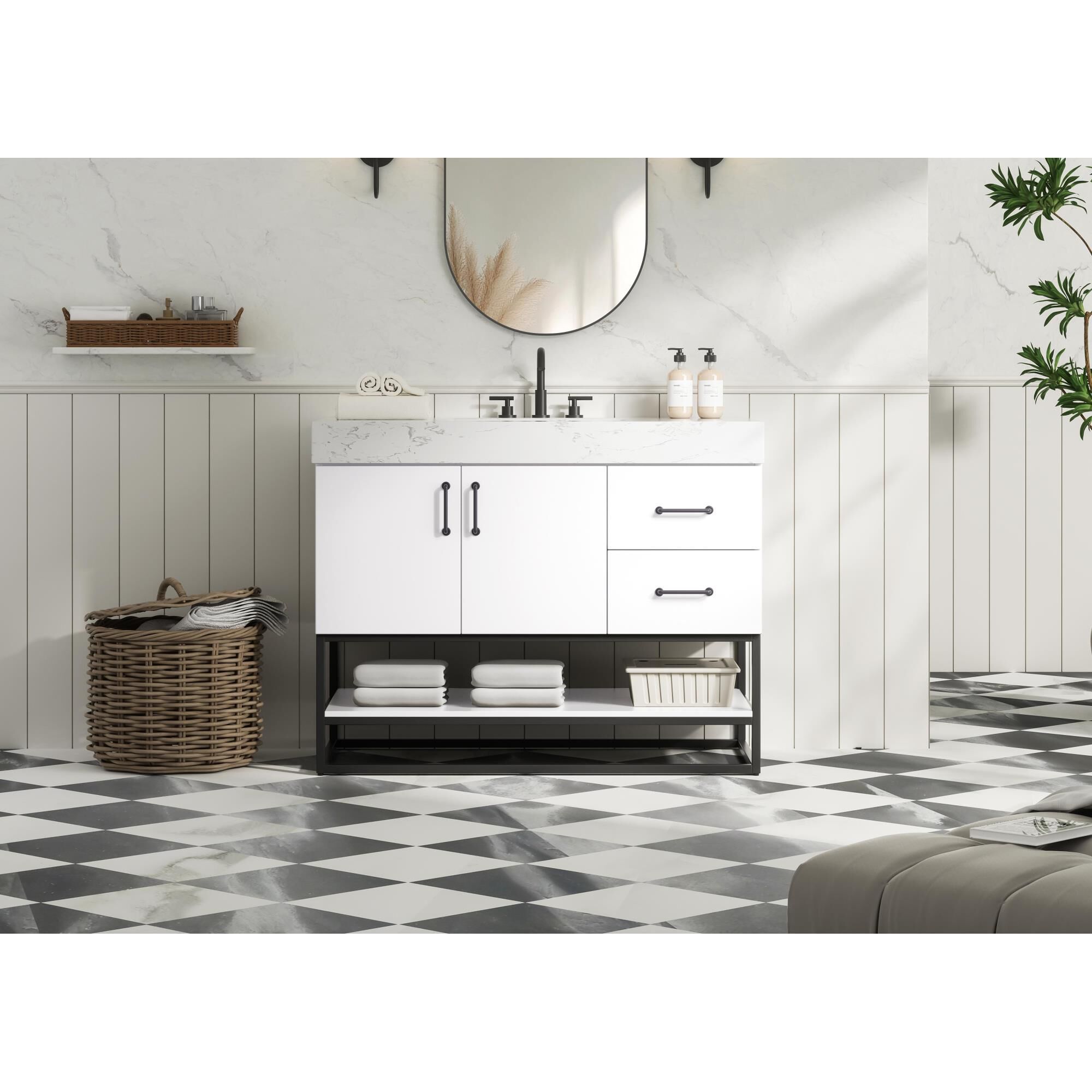 Caroline 42 Inch Bath Vanity by Elegant Dcor