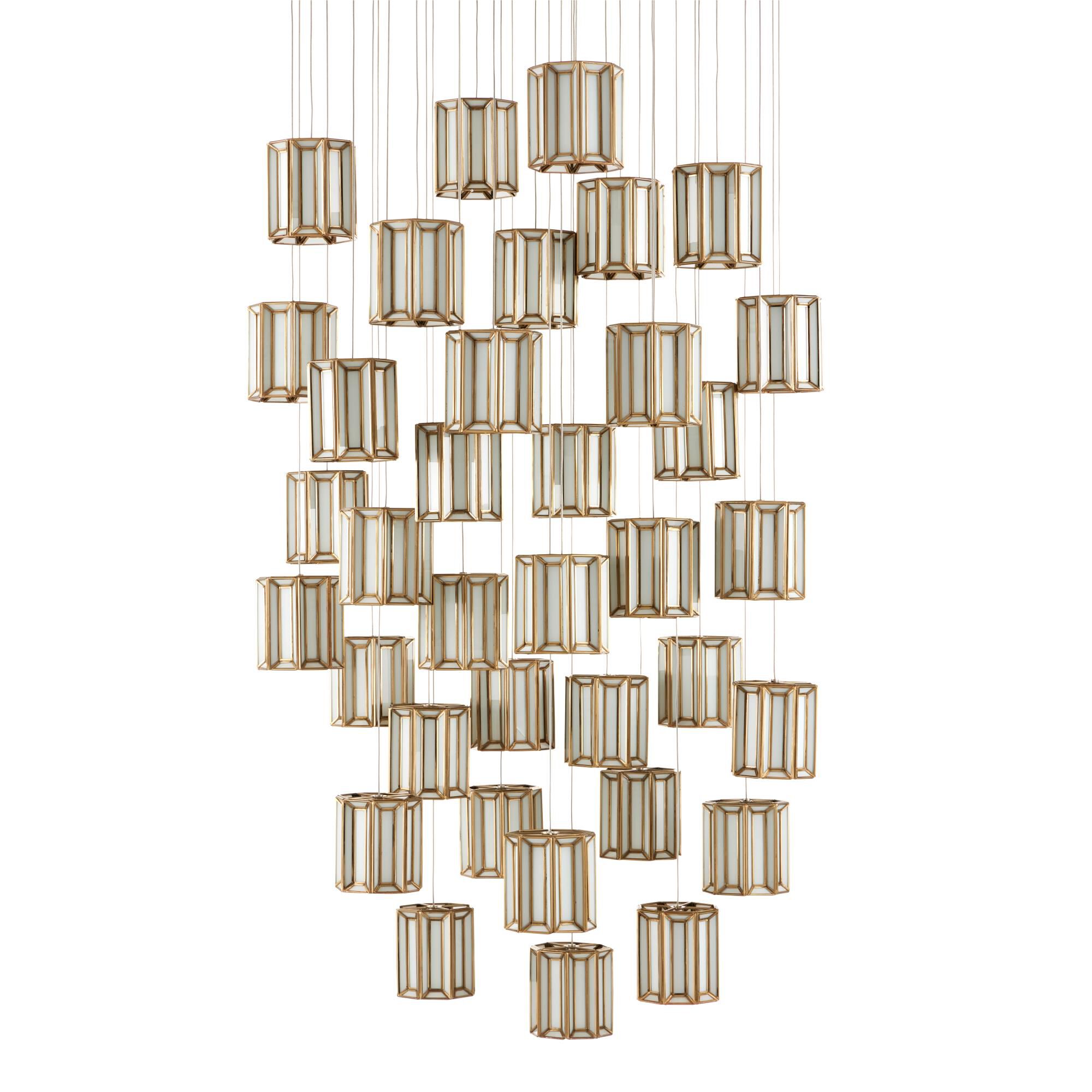 Daze 37 Inch Multi Light Pendant by Currey and Company