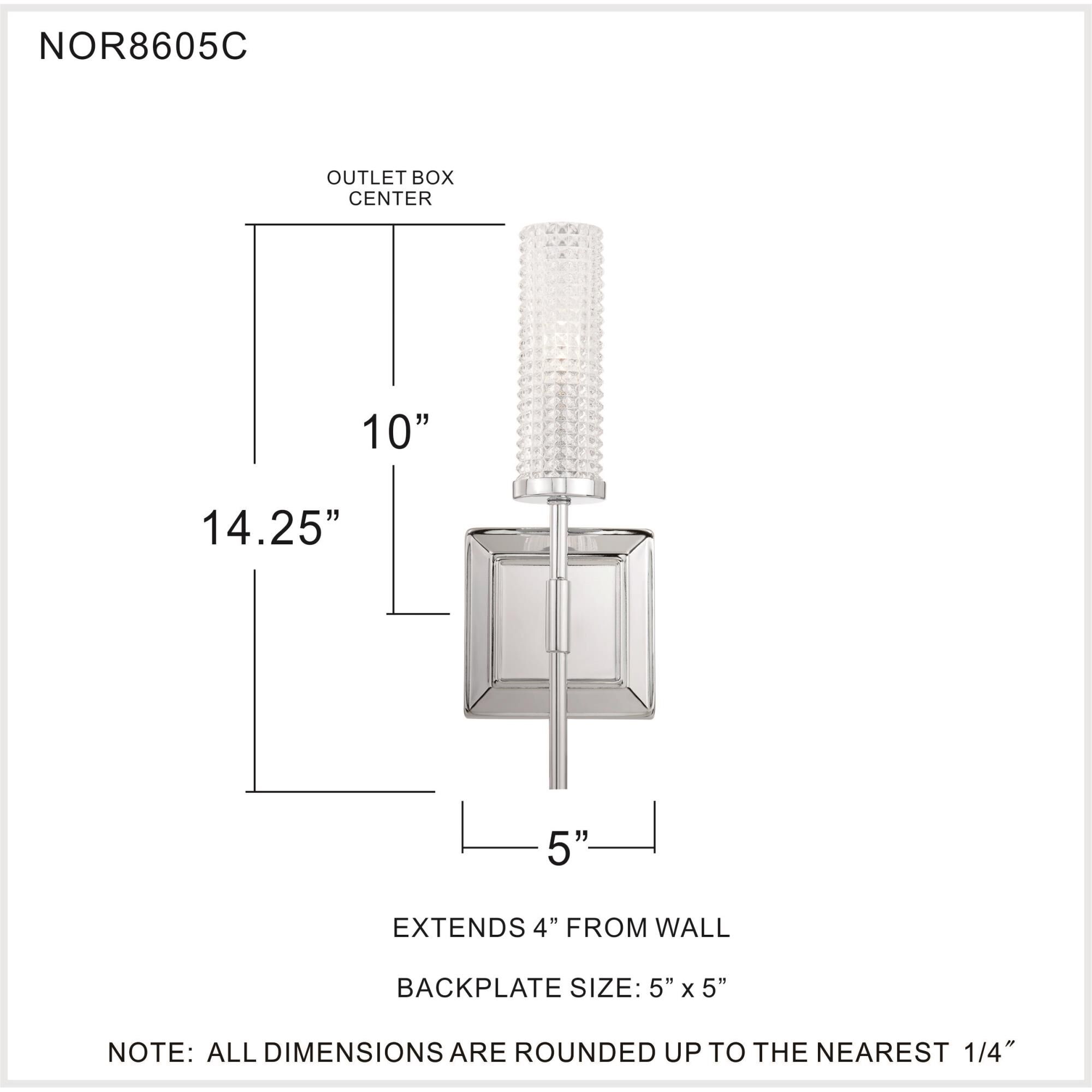 Quoizel Nora 14 Inch Wall Sconce