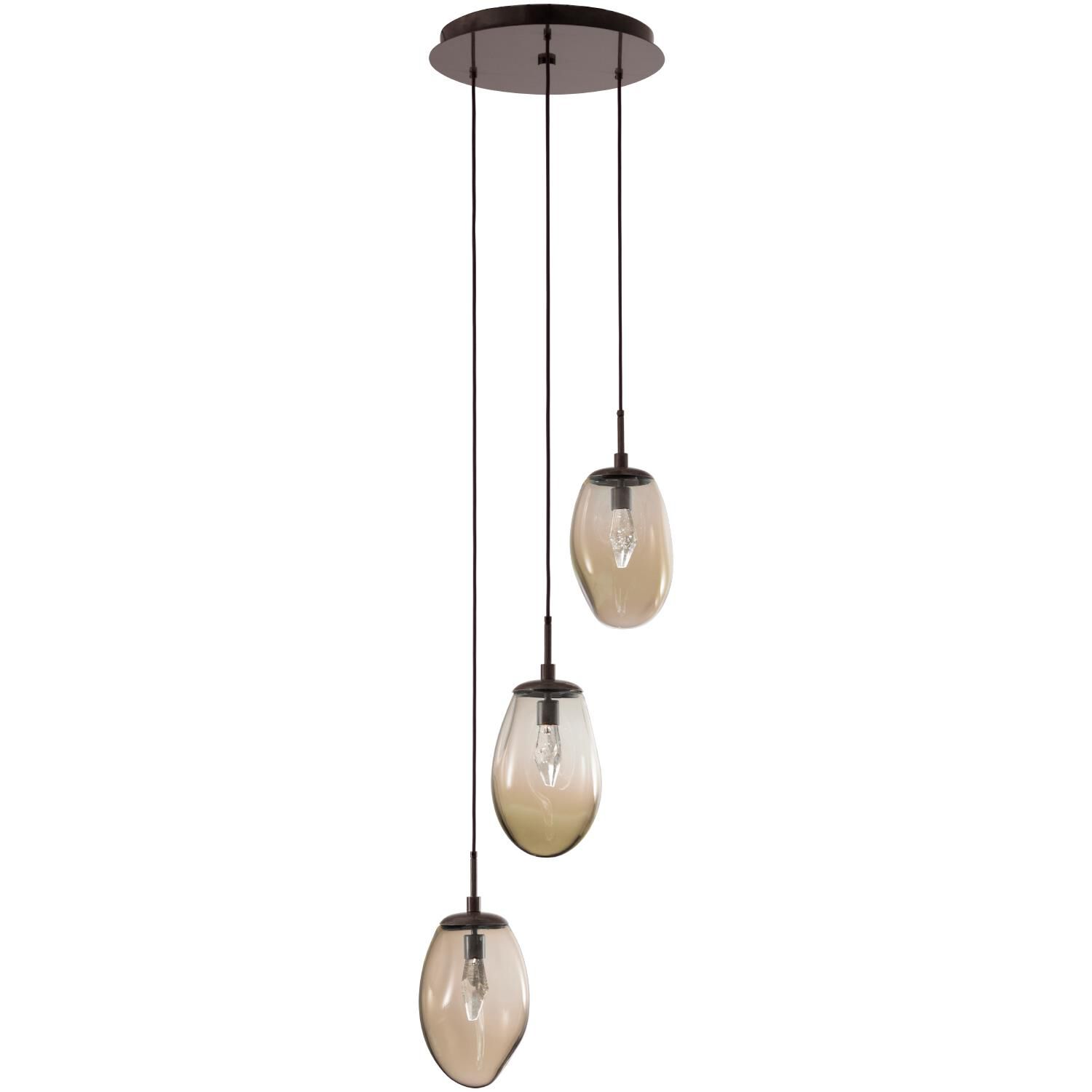 Levi Wilson Nebula 22 Inch 3 Light LED Multi Light Pendant by Hammerton Studio