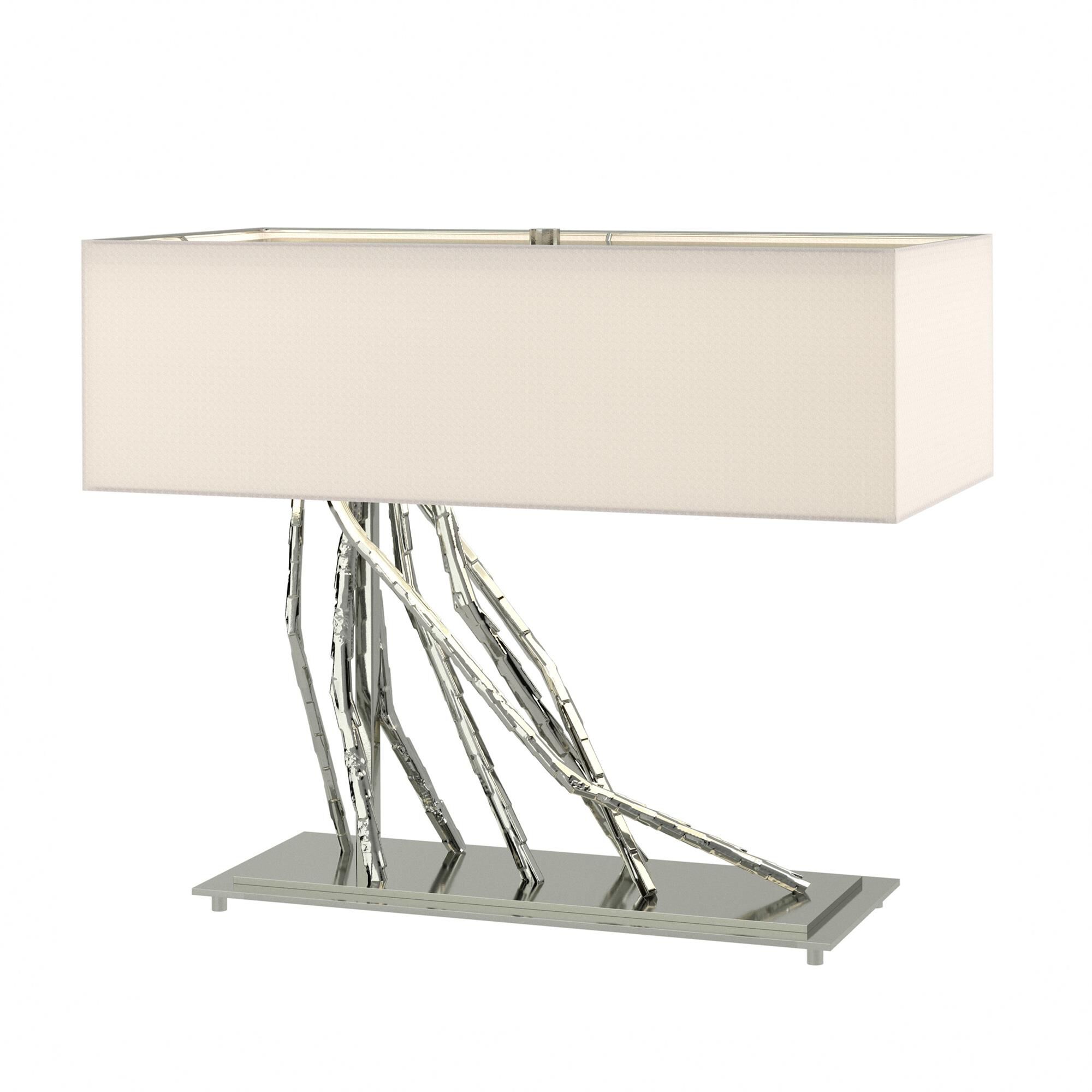 Shown in Sterling finish and Flax shade