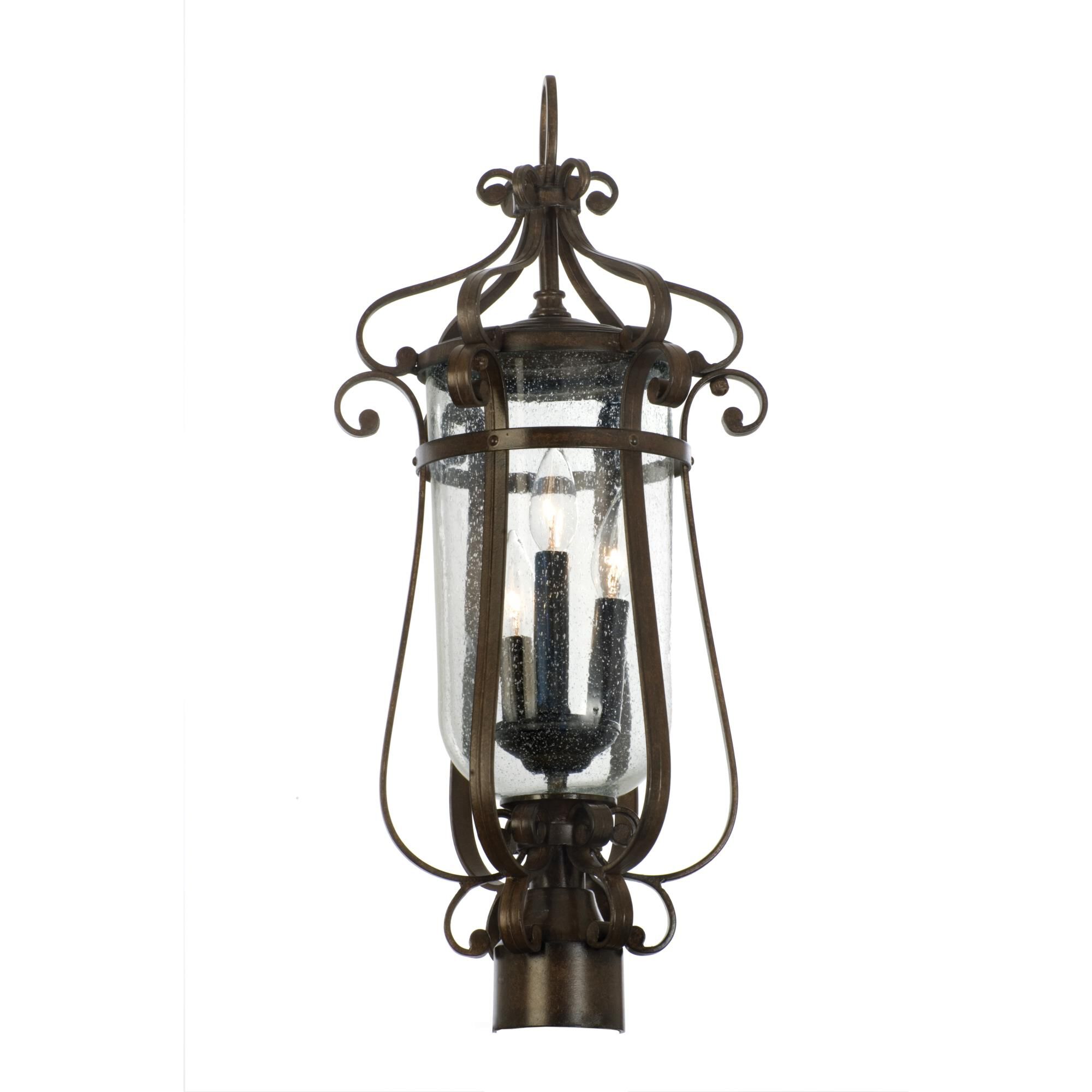 Hartford 24 Inch Tall 3 Light Outdoor Post Lamp by Kalco Lighting