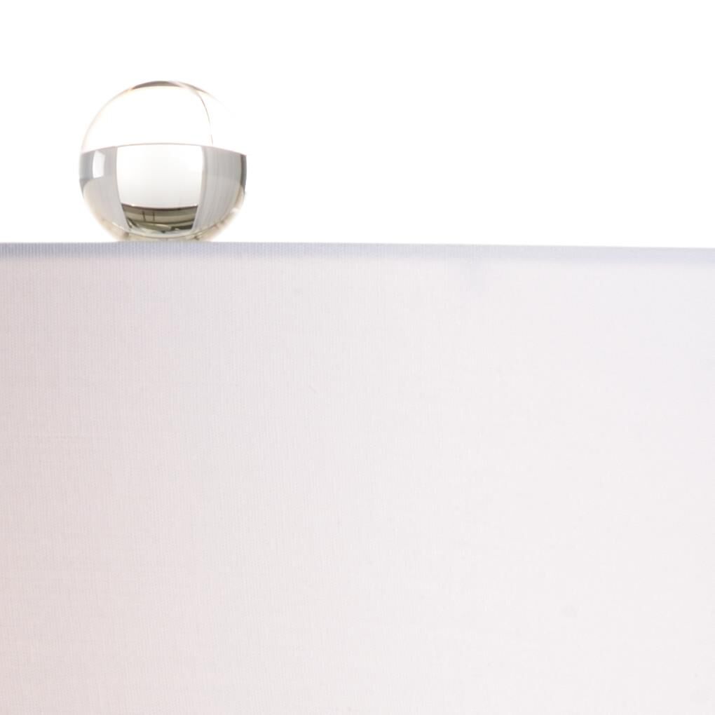 Shown in Light Blue Glaze finish and White shade