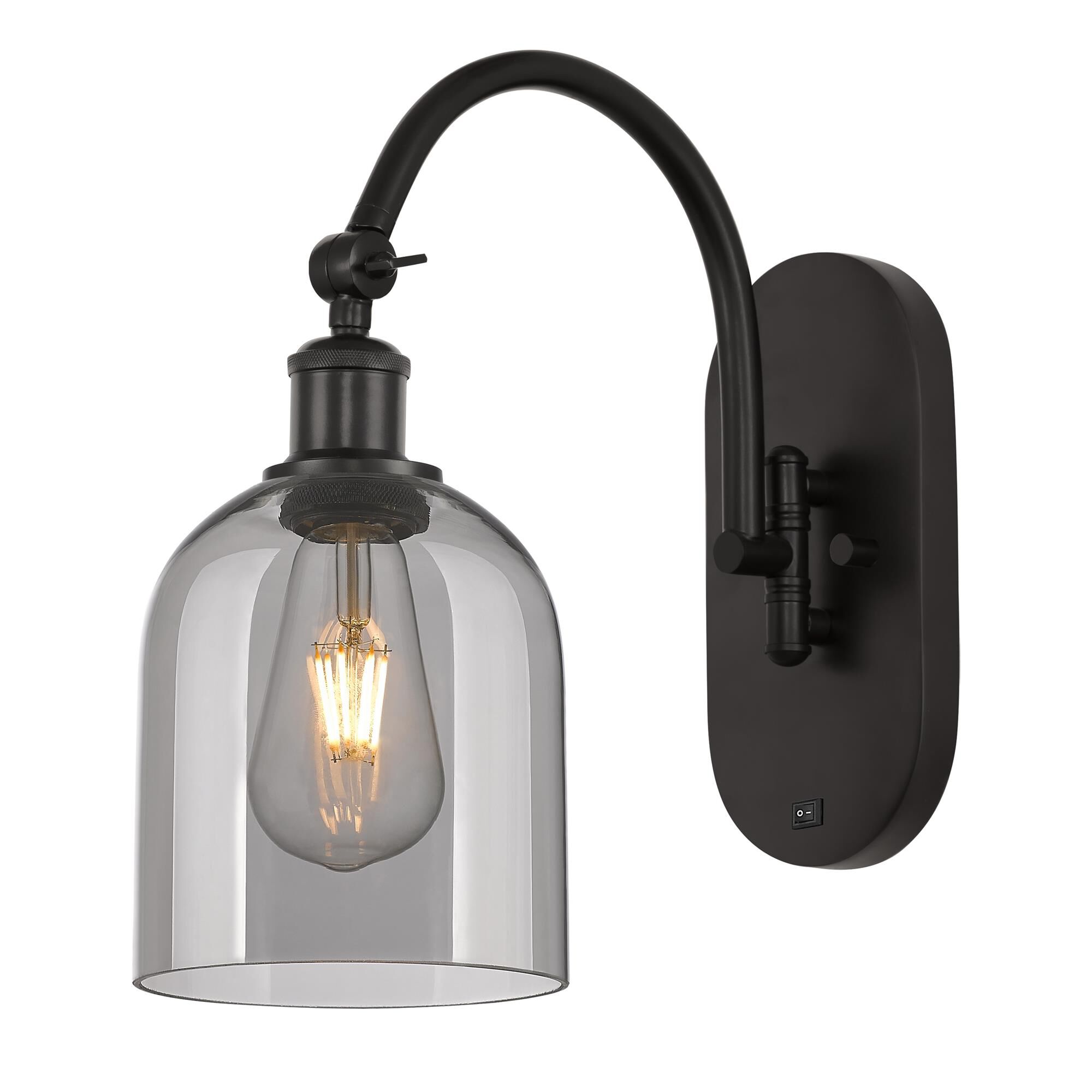 Shown in Oil Rubbed Bronze finish and Light Smoke glass