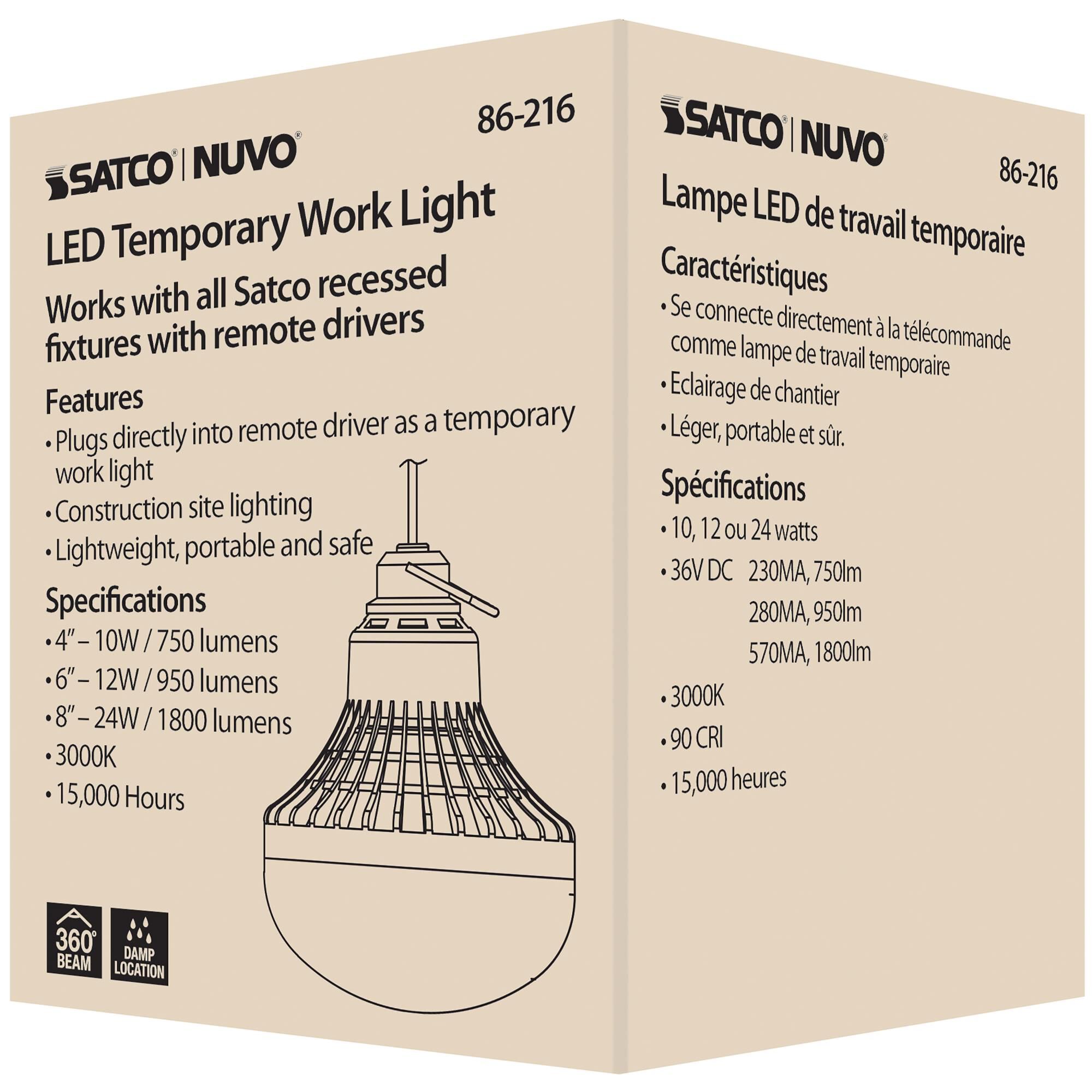 Dimmable 10.00 Watt 3000K LED Light Bulb by Satco