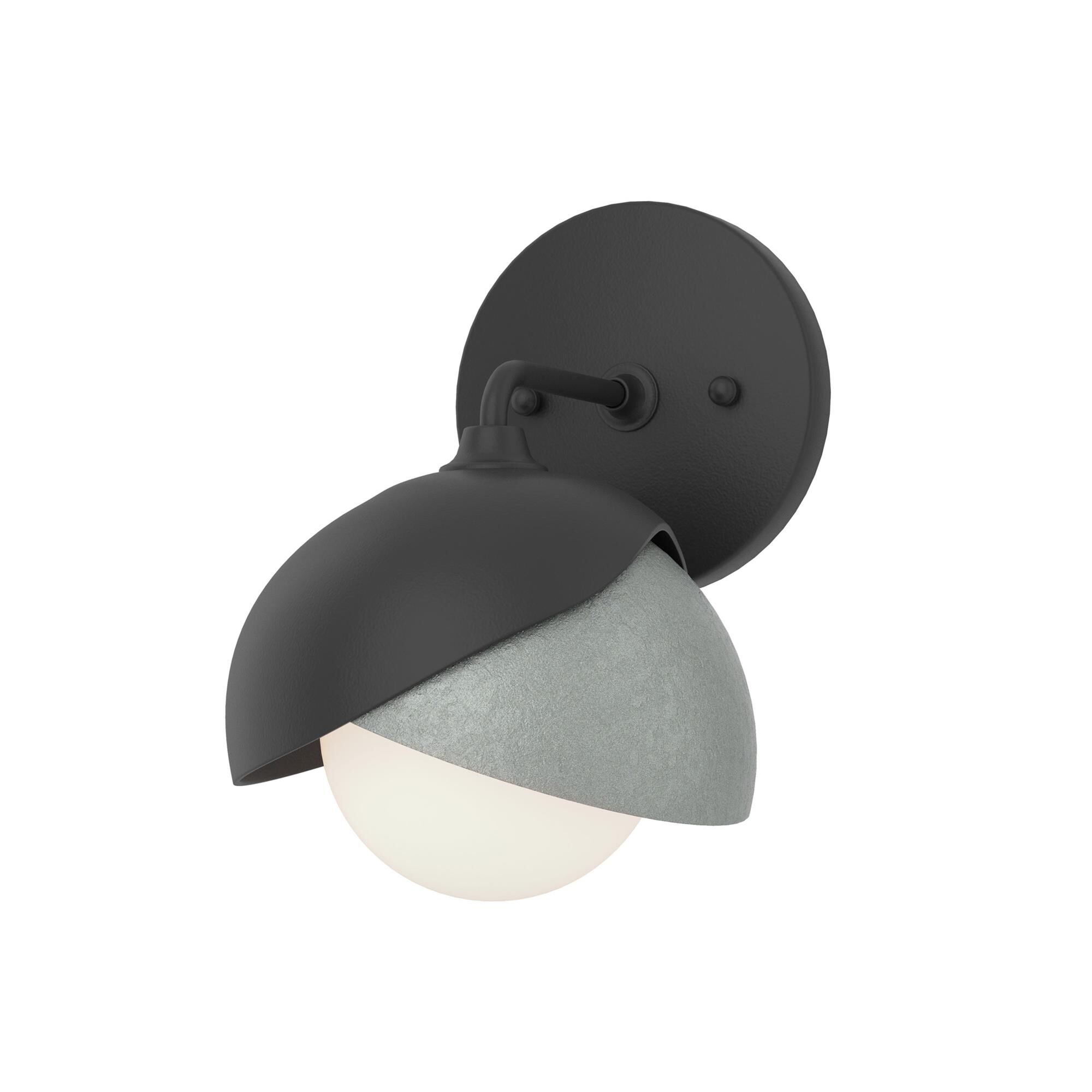 Shown in Black finish and Opal glass and Vintage Platinum (82) accent