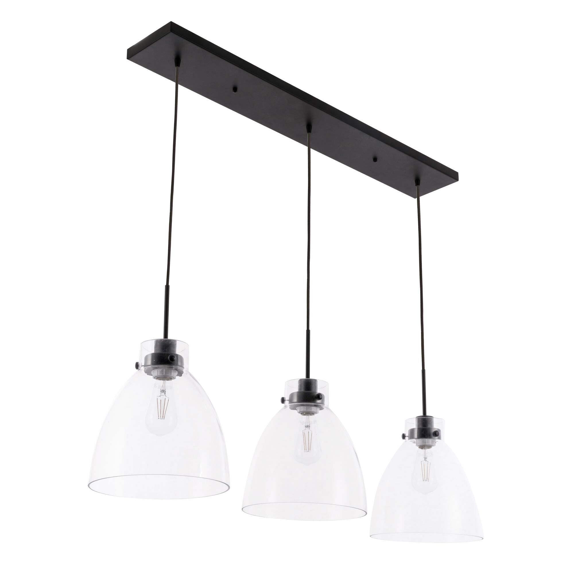 Frey 42 Inch 3 Light Linear Suspension Light by Elegant Lighting