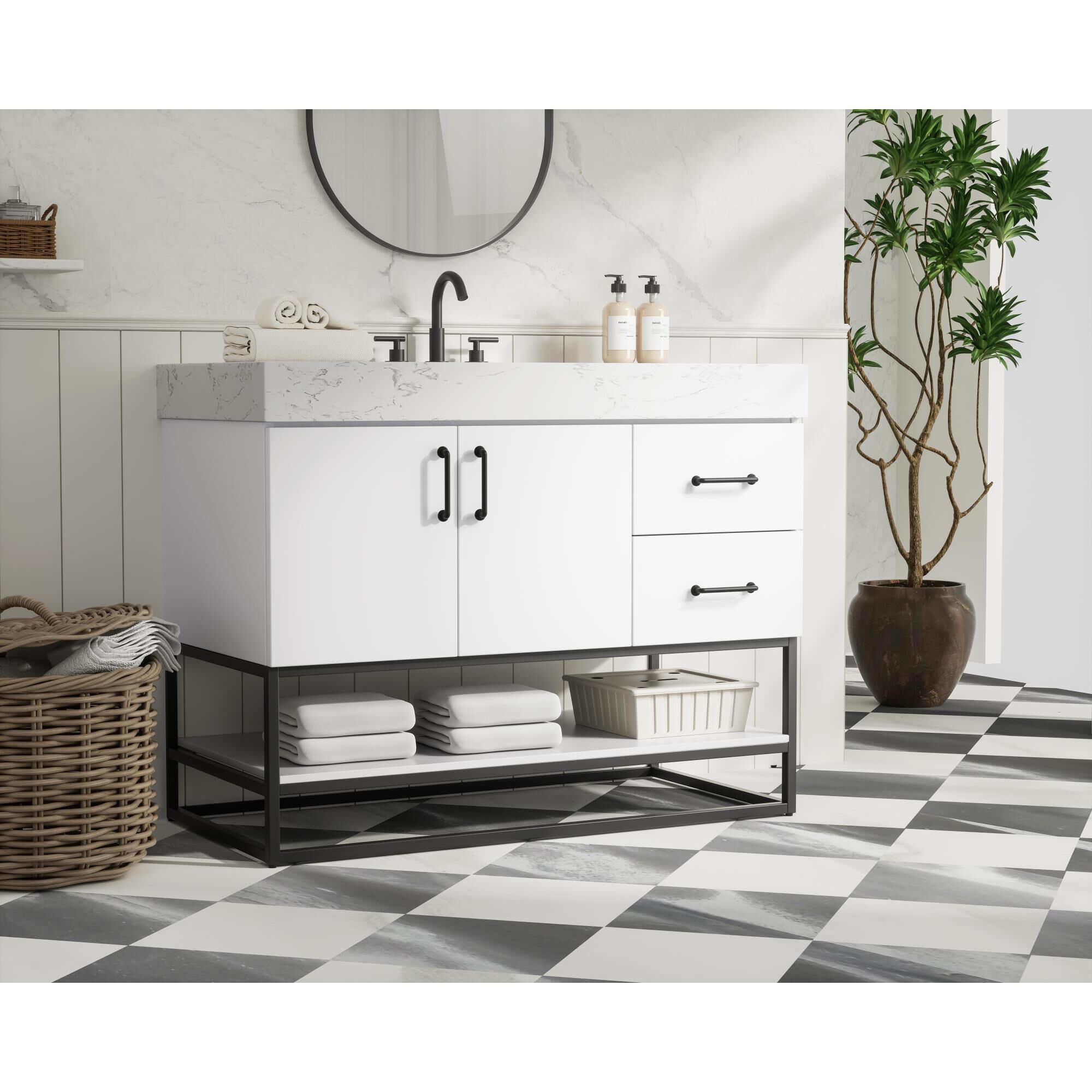 Caroline 42 Inch Bath Vanity by Elegant Dcor