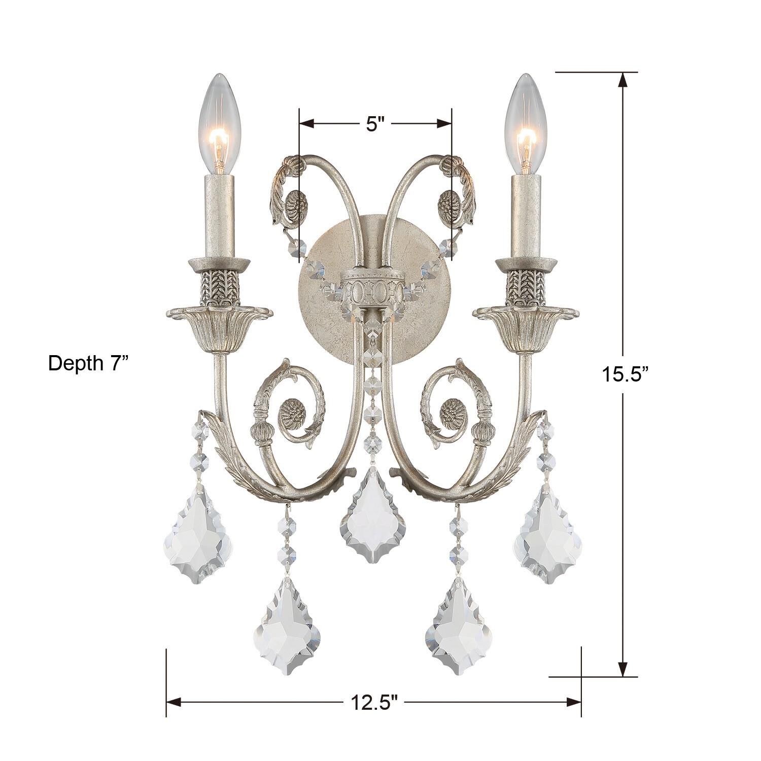 Regis 15 Inch Wall Sconce by Crystorama