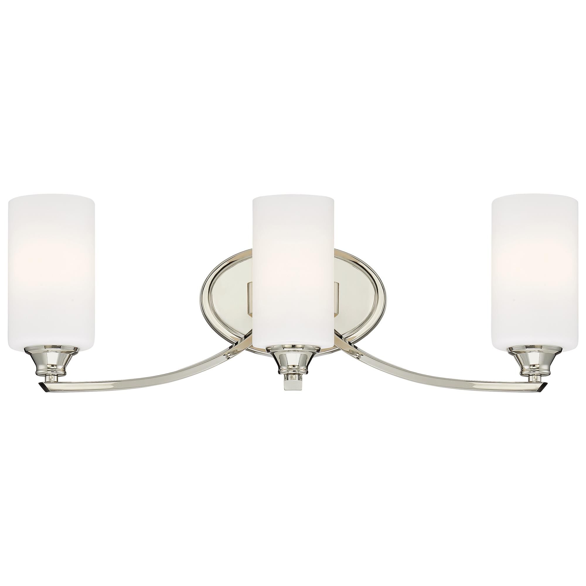 Shown in Polished Nickel finish and Etched Opal glass