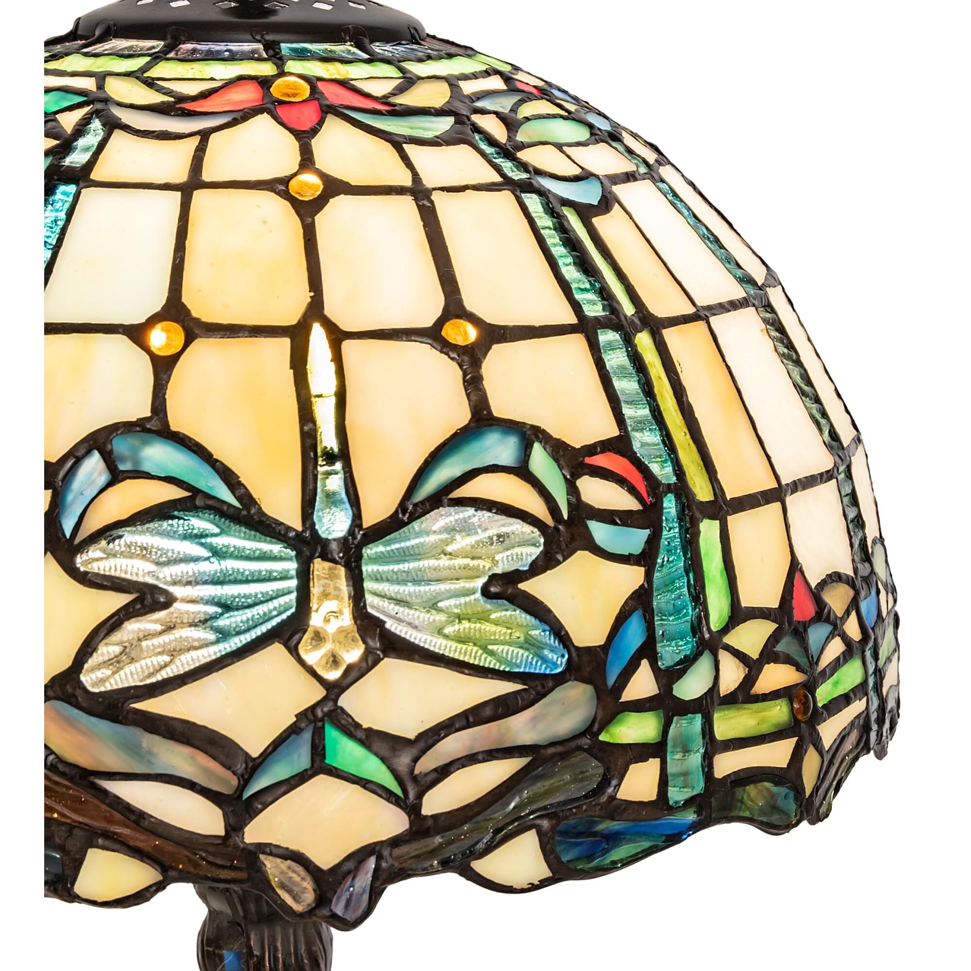 Shown in Mahogany Bronze finish and Coral;Amber /Acrylic;Green;Blue;Chocolate glass