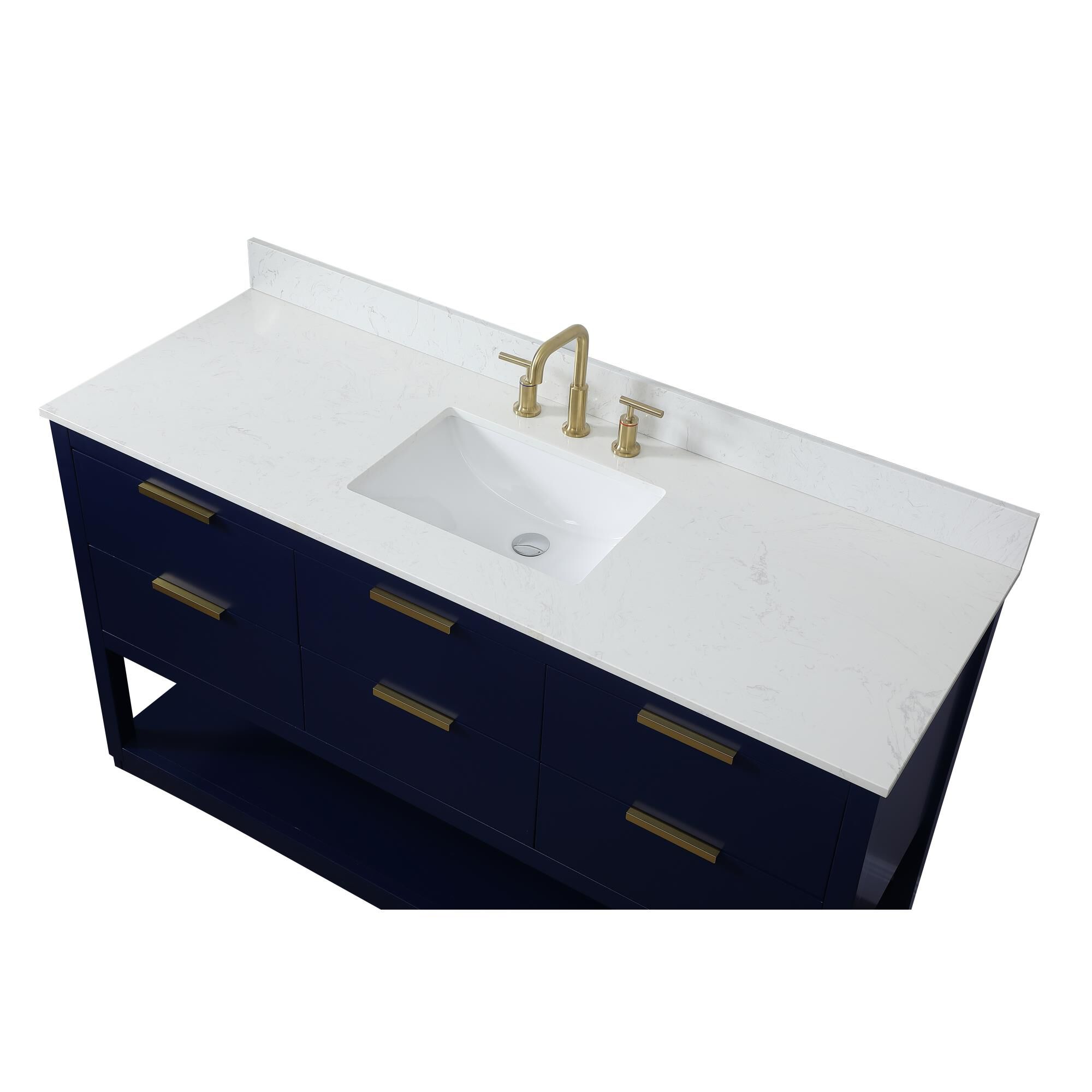 Shown in Blue finish