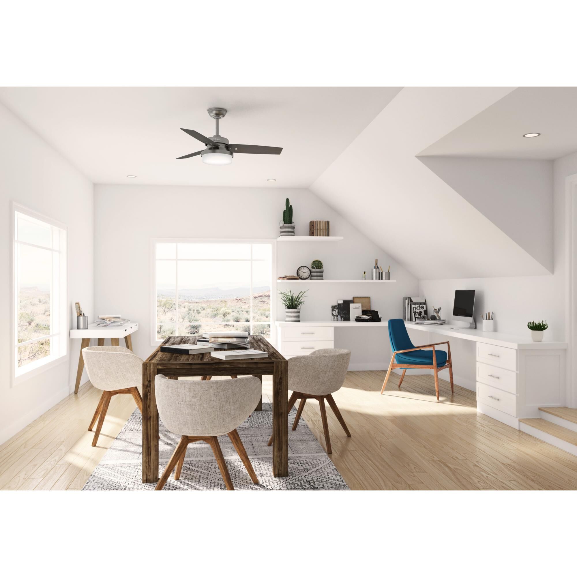 Sentinel 44 Inch Ceiling Fan with Light Kit by Hunter Fan