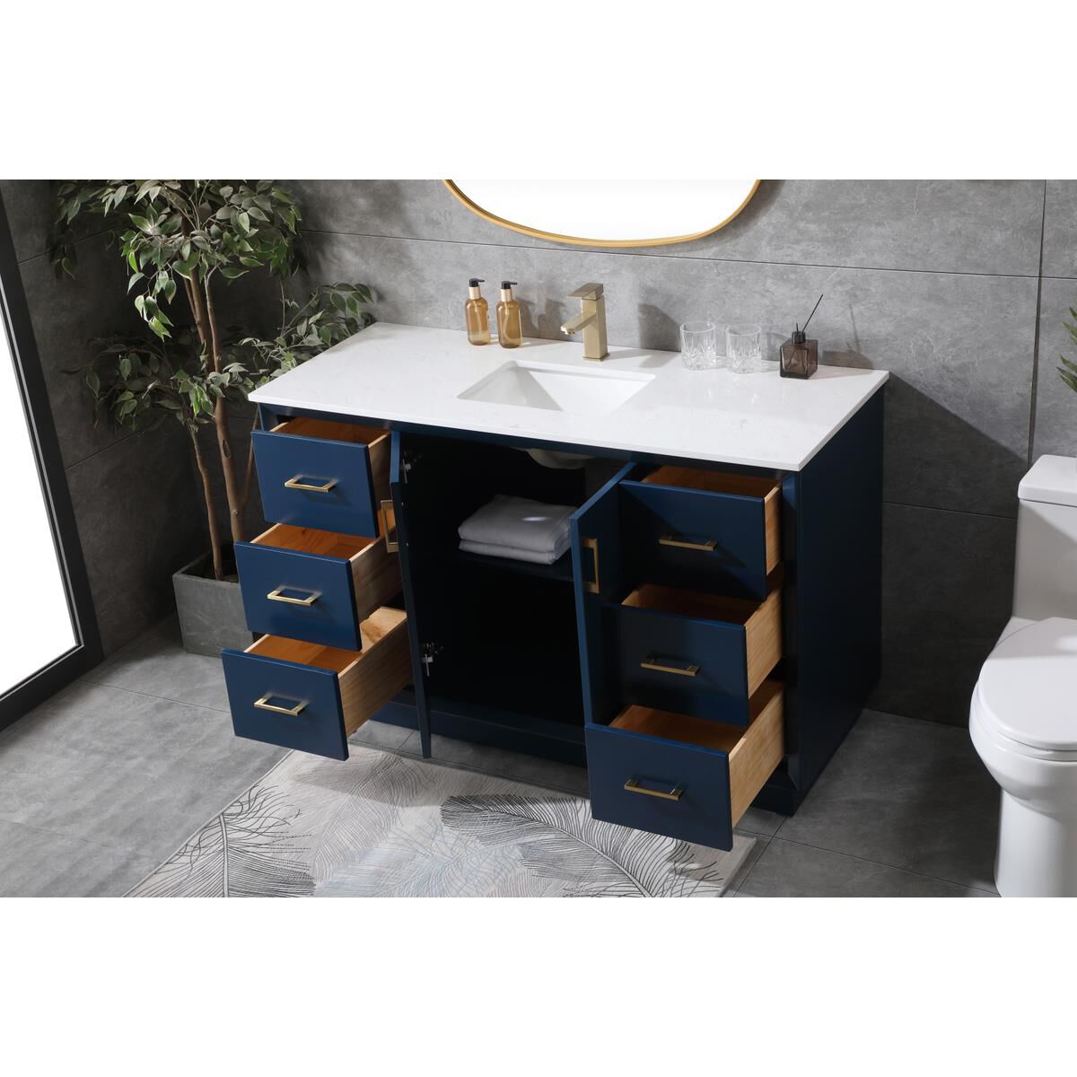 Hayes 54 Inch Bath Vanity by Elegant Decor