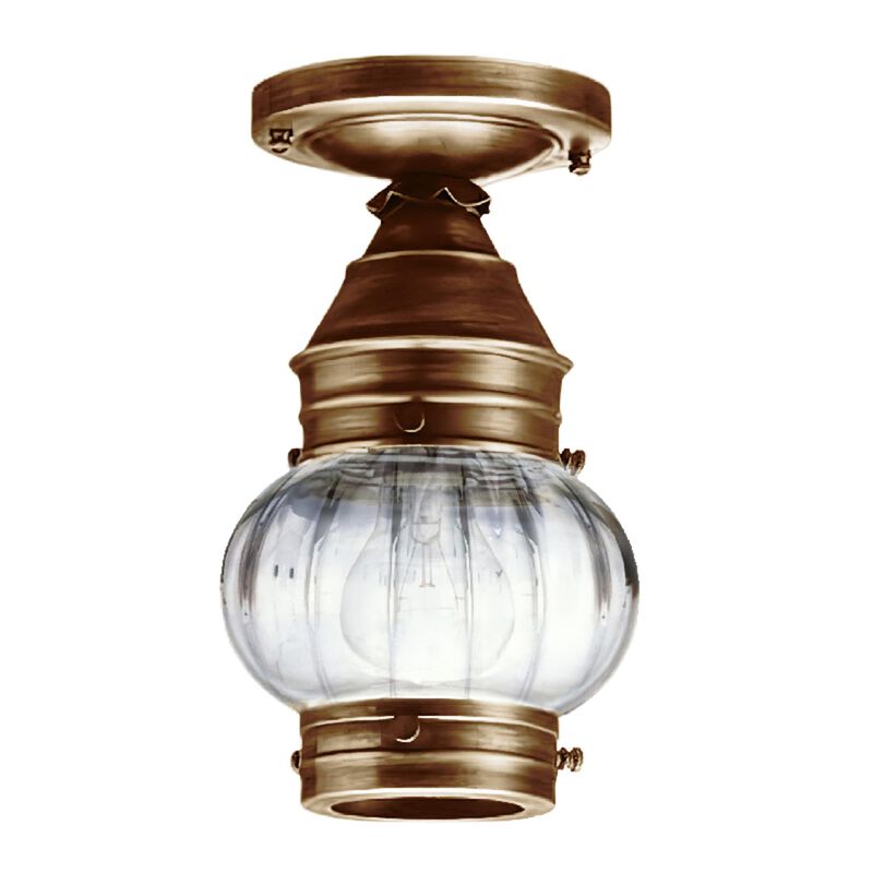 Onion 6 Inch Outdoor Flush Mount by Northeast Lantern