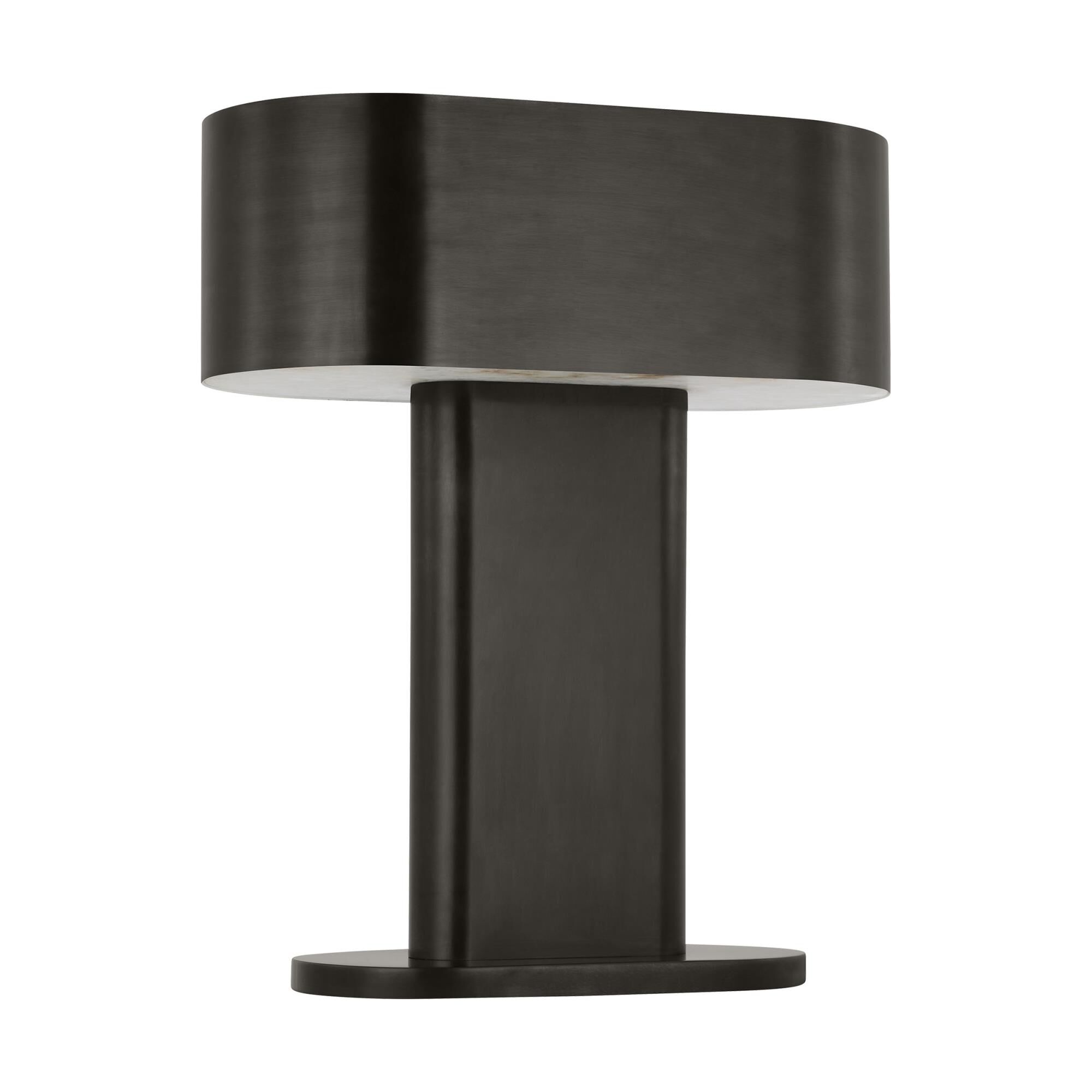 Shown in Dark Bronze finish and Brass shade