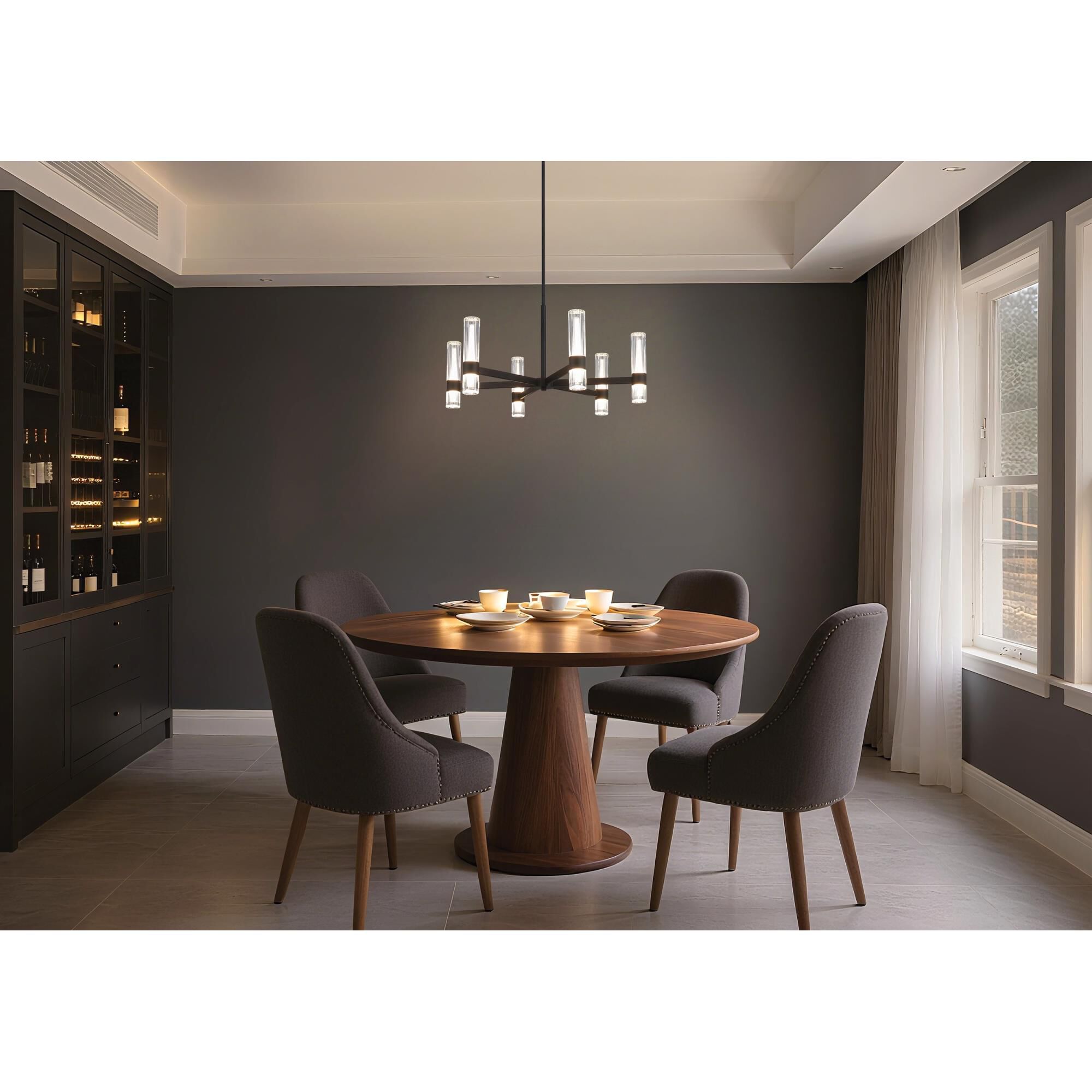 Shown in Matte Black finish and Clear Ribbed, White glass