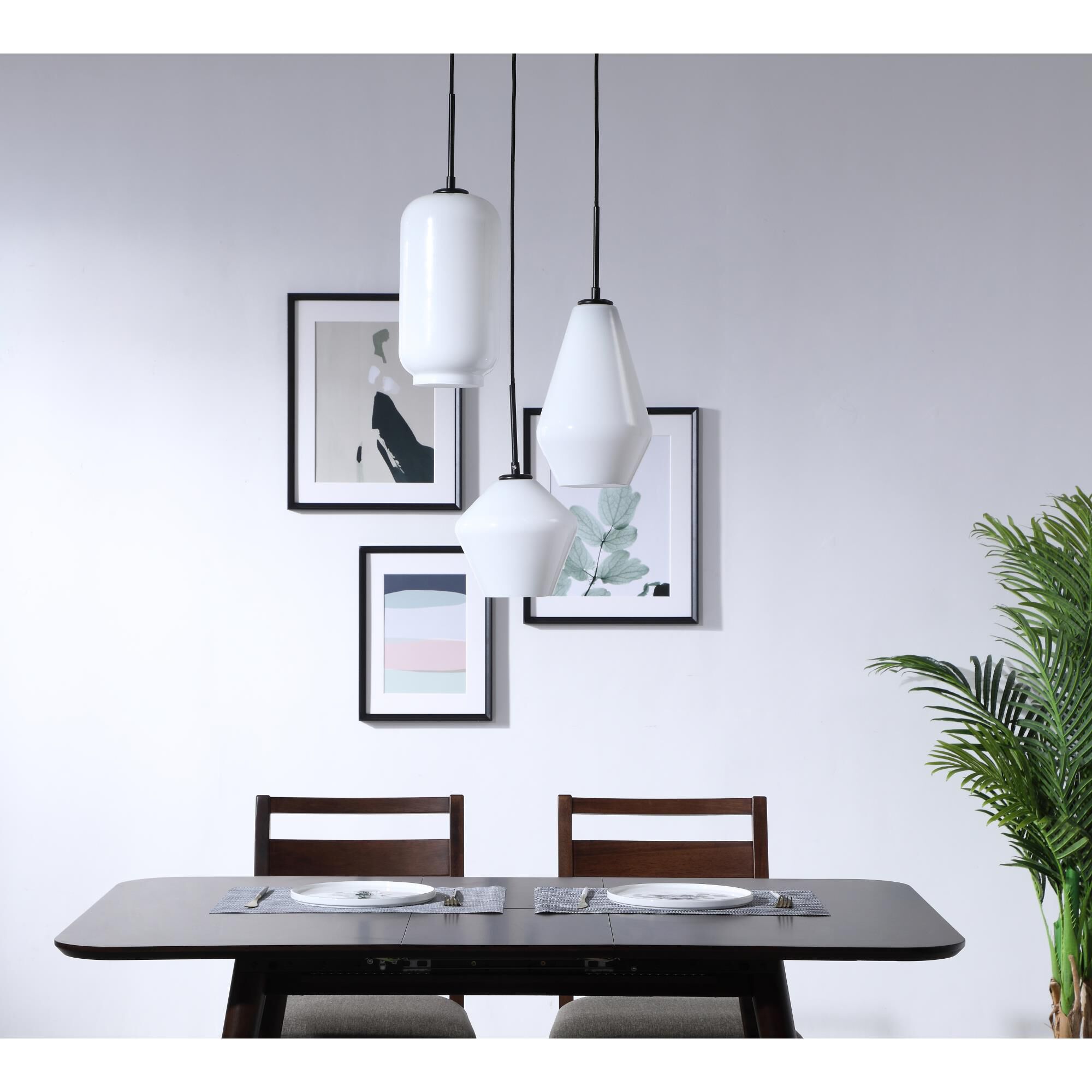 Gene 17 Inch Multi Light Pendant by Elegant Lighting