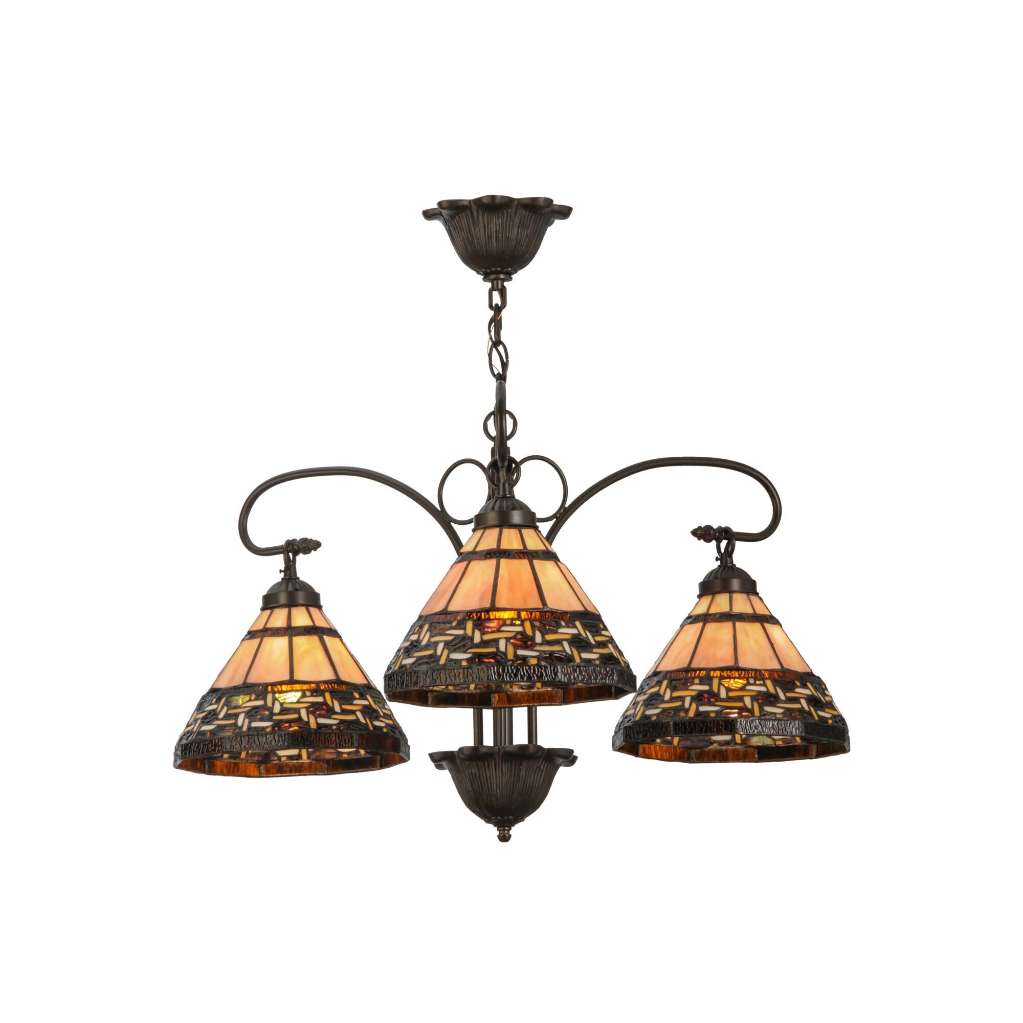 28 Inch 3 Light Chandelier by Meyda Lighting