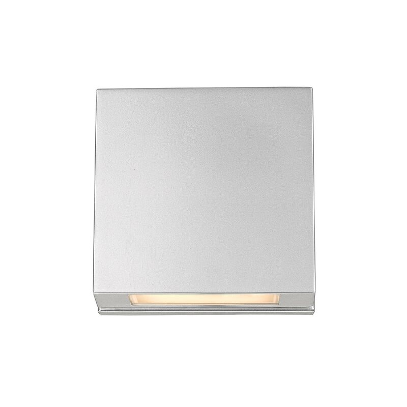 Quadrate 9 Inch Tall 2 Light LED Outdoor Wall Light by Z-Lite