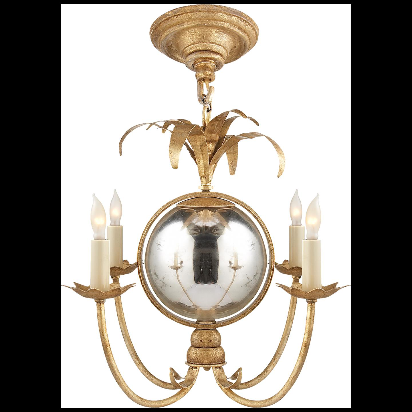 Shown in Gilded Iron finish and No Glass  glass and NO Shade  shade