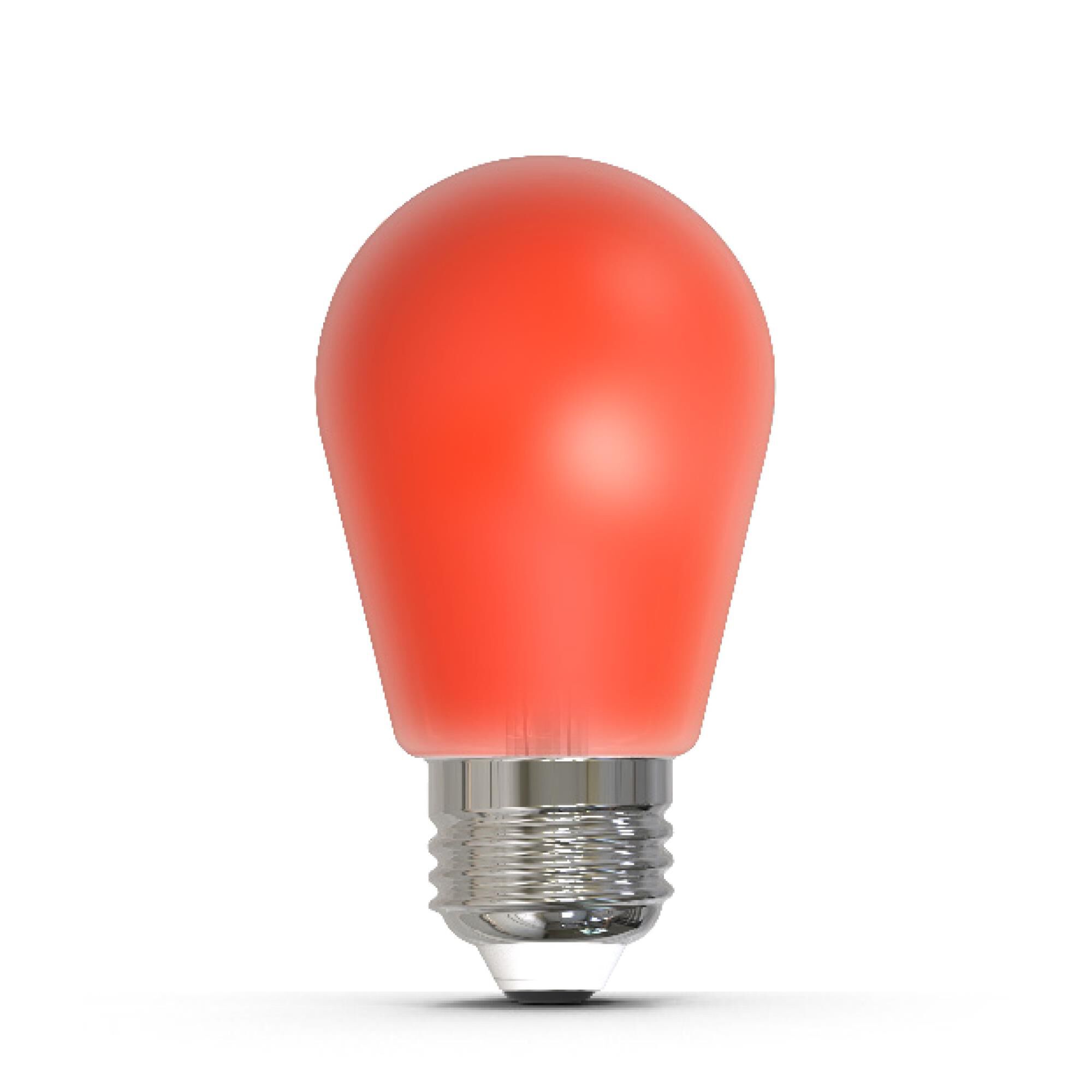 Ceramic Red S14 Base E26 LED Light Bulb,