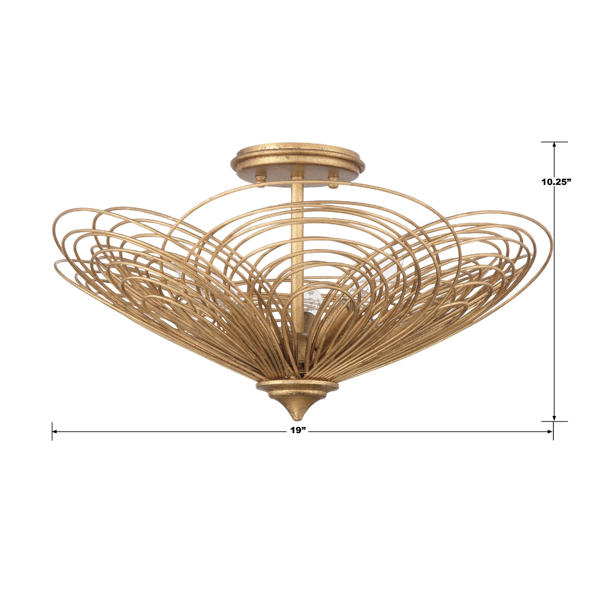 Doral Semi Flush Mount by Crystorama