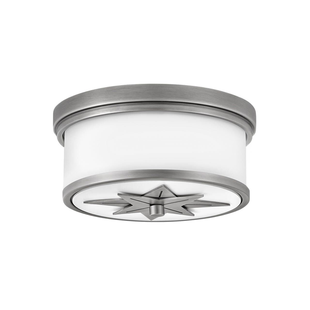 Shown in Antique Nickel finish and Etched Opal glass