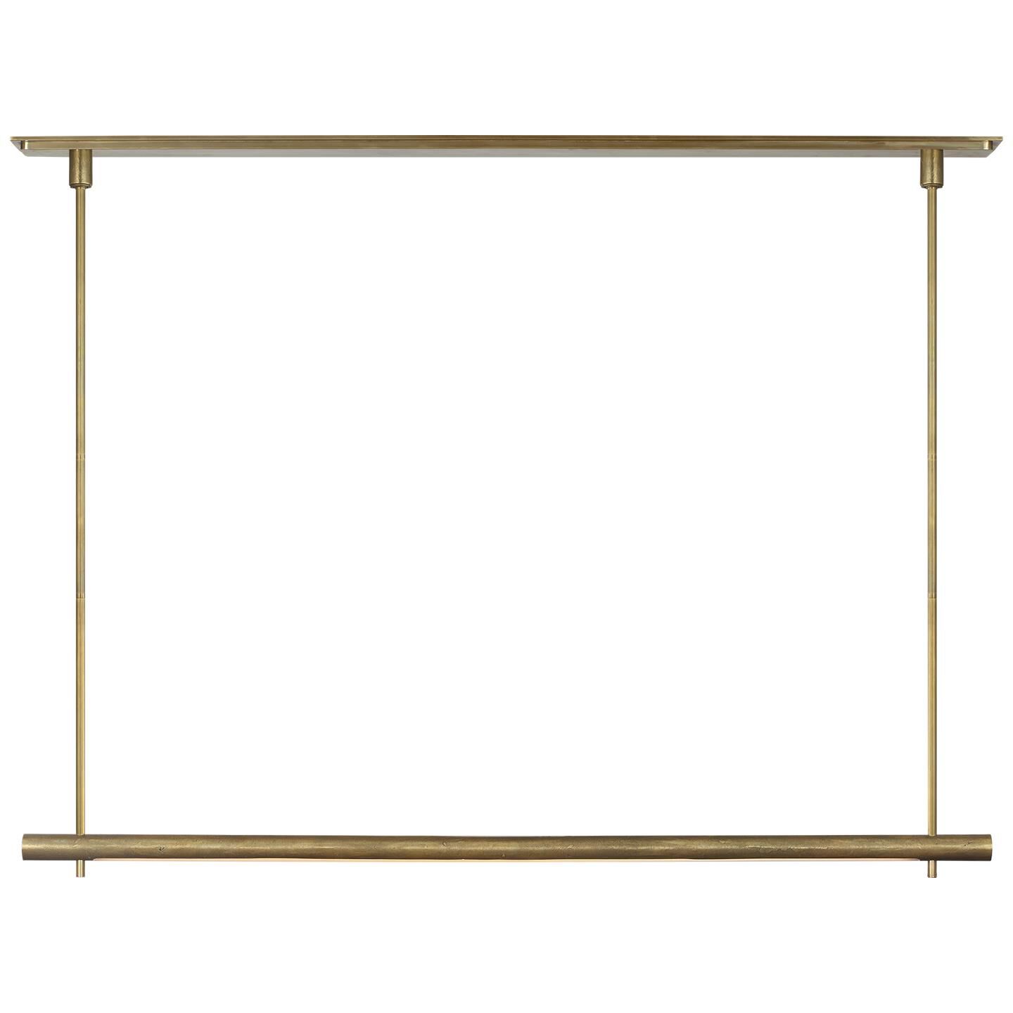 Shown in Museum Brass finish and Nova Frost glass