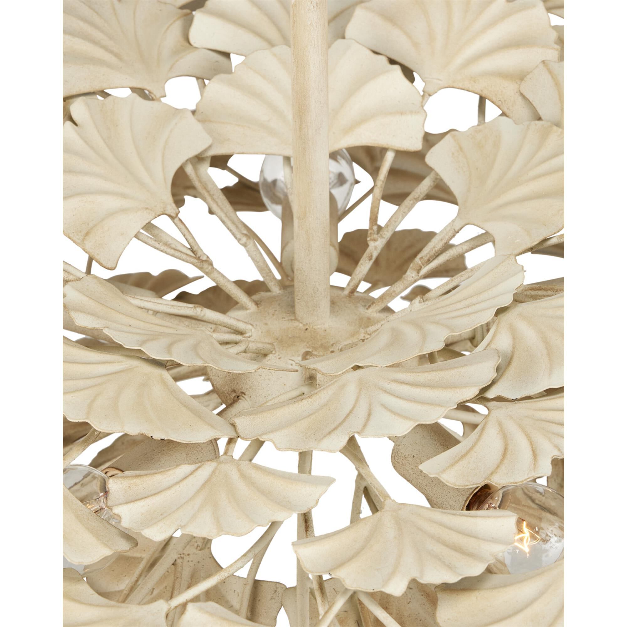 Maidenhair 40 Inch 5 Light Semi Flush Mount,