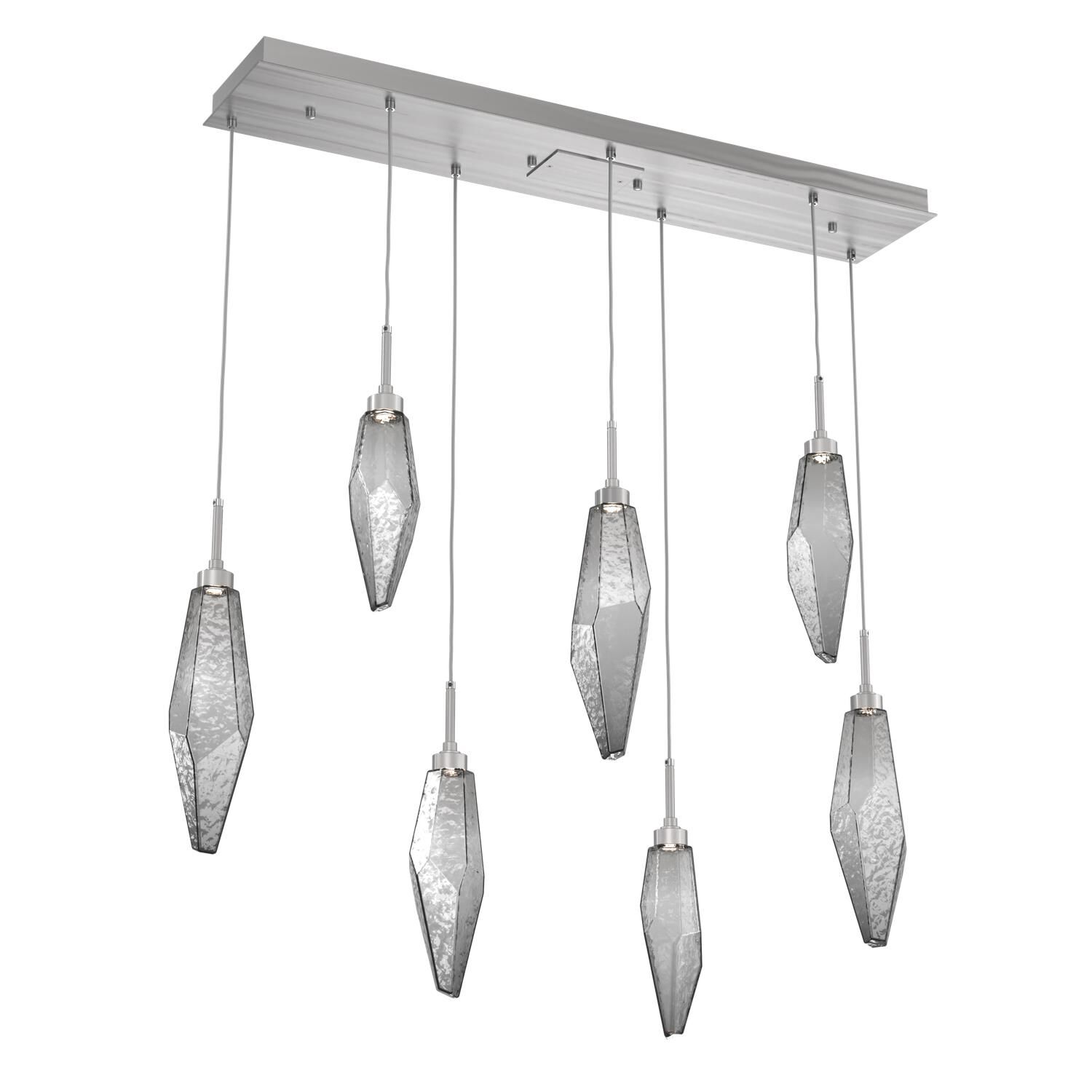 Rock Crystal 44 Inch 7 Light LED Linear Suspension Light by Hammerton Studio