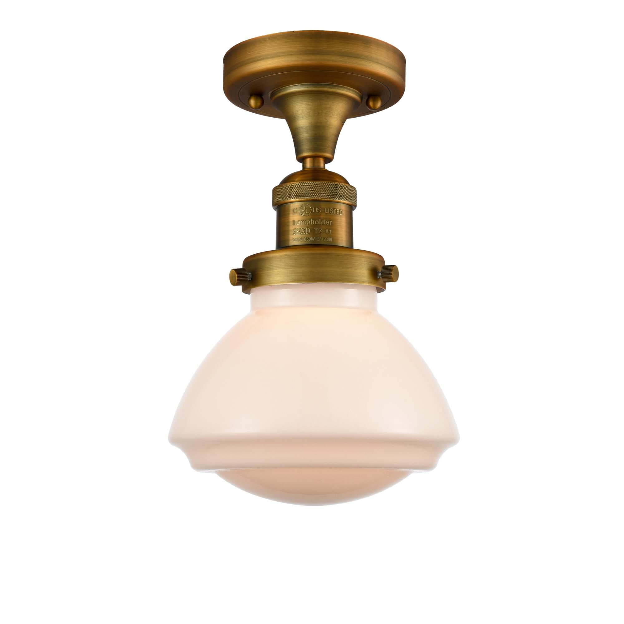 Bruno Marashlian Olean 6 Inch 1 Light Semi Flush Mount by Innovations Lighting