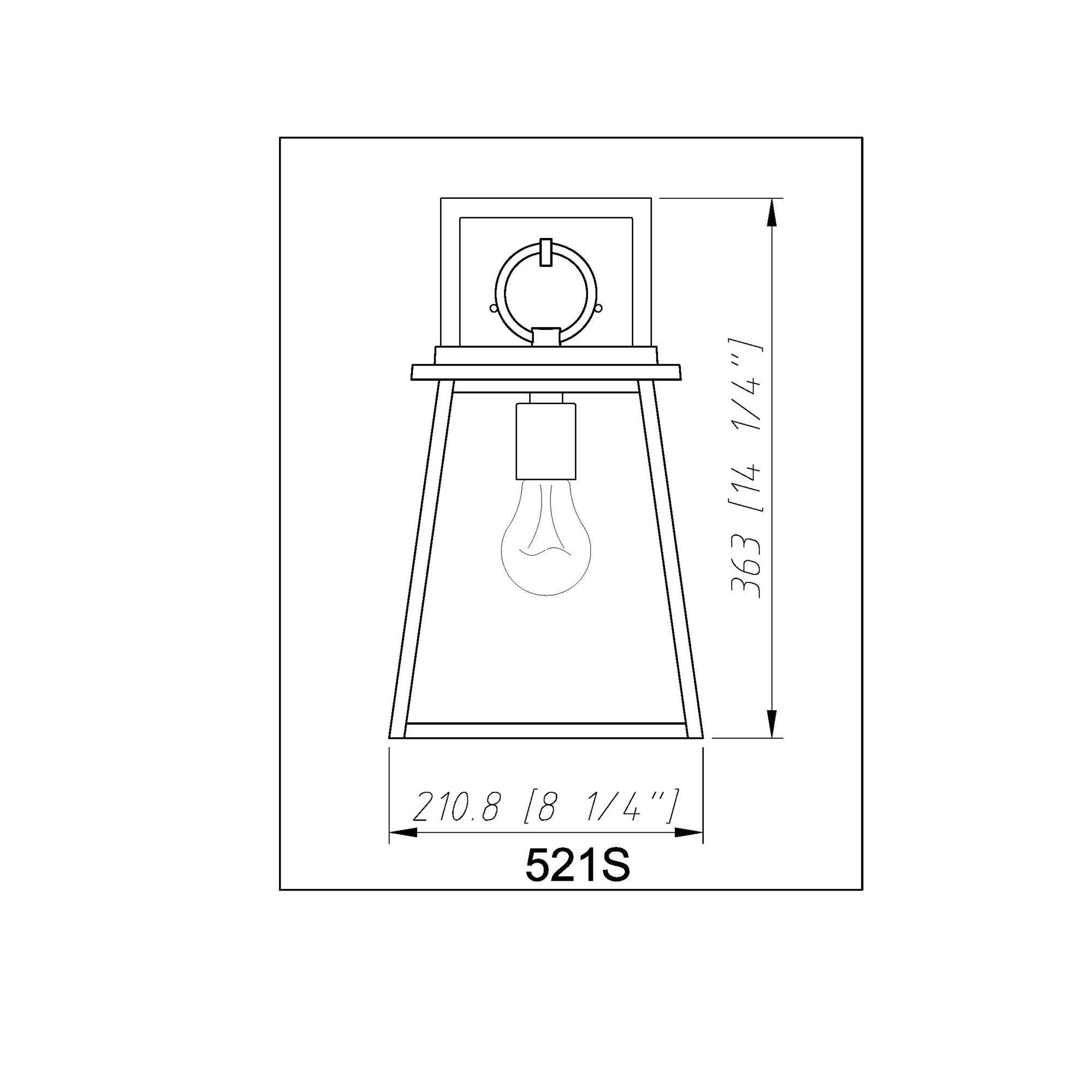 Z-Lite Broughton 14 Inch Tall Outdoor Wall Light