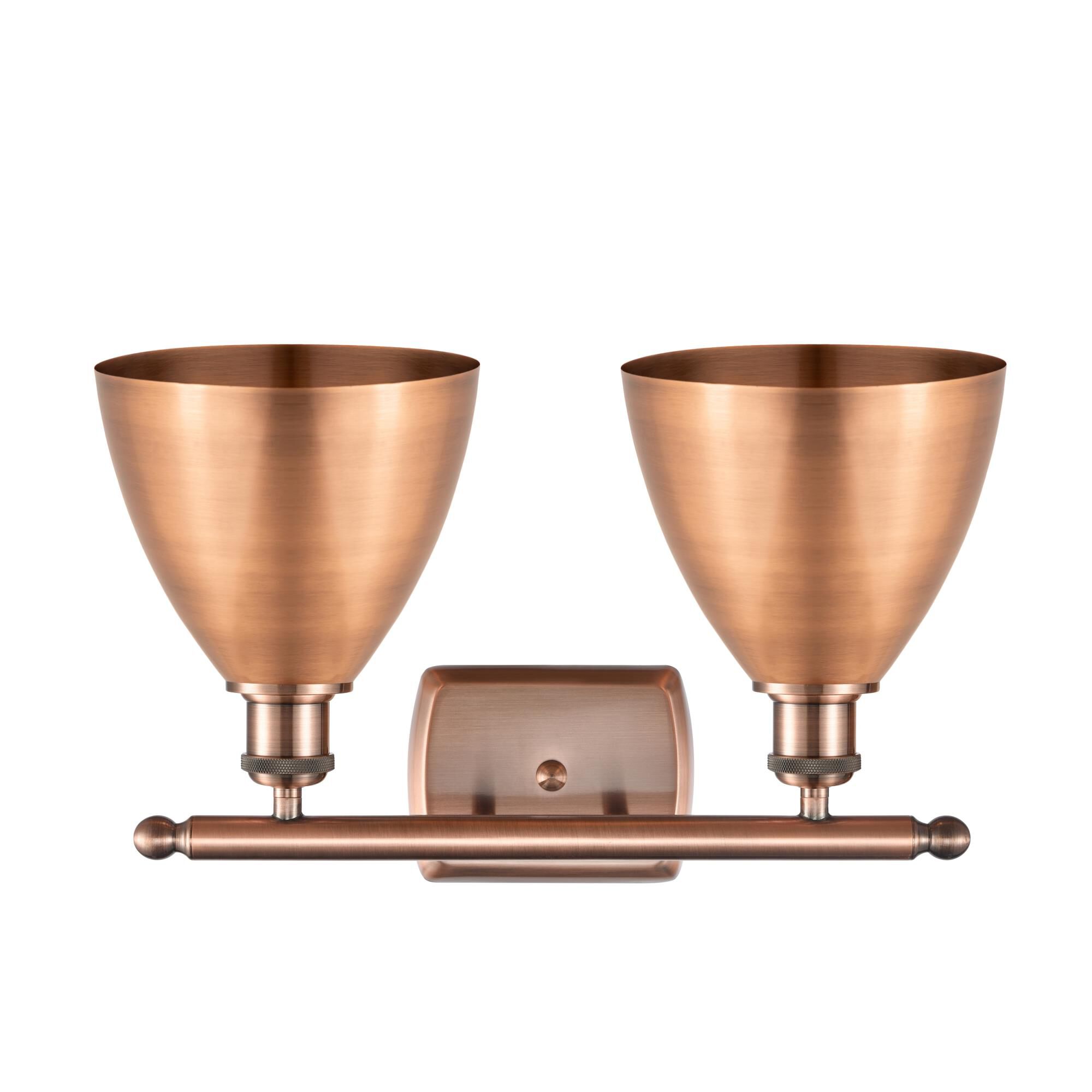 Shown in Antique Copper finish and Antique Copper Ballston Dome shade