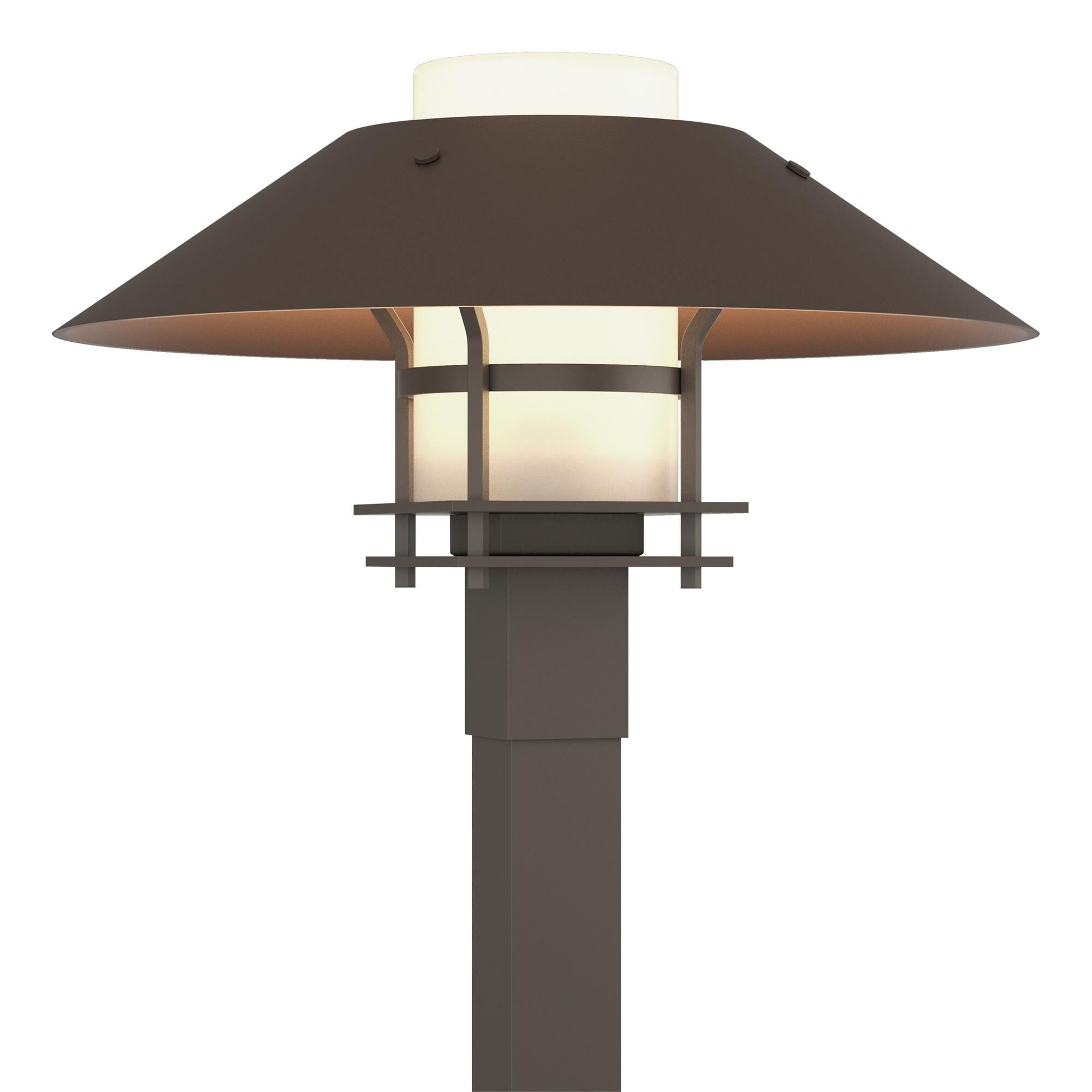 Shown in Coastal Dark Smoke finish and Opal glass and Coastal Bronze accent