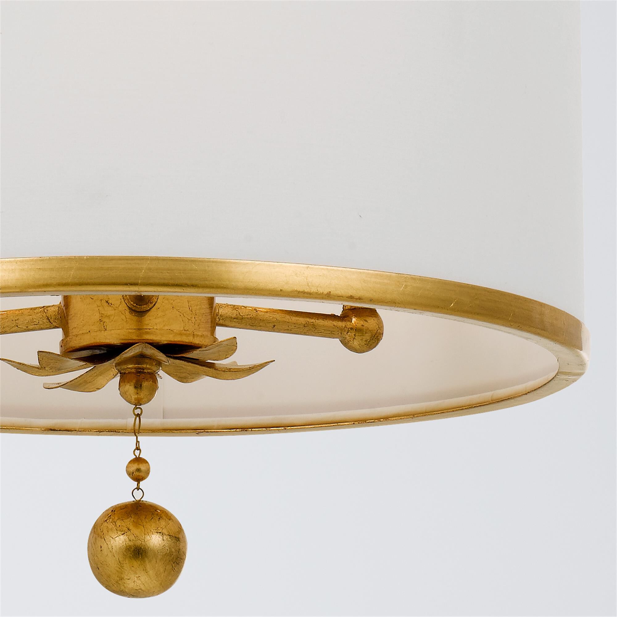 Broche 14 Inch 3 Light Semi Flush Mount,